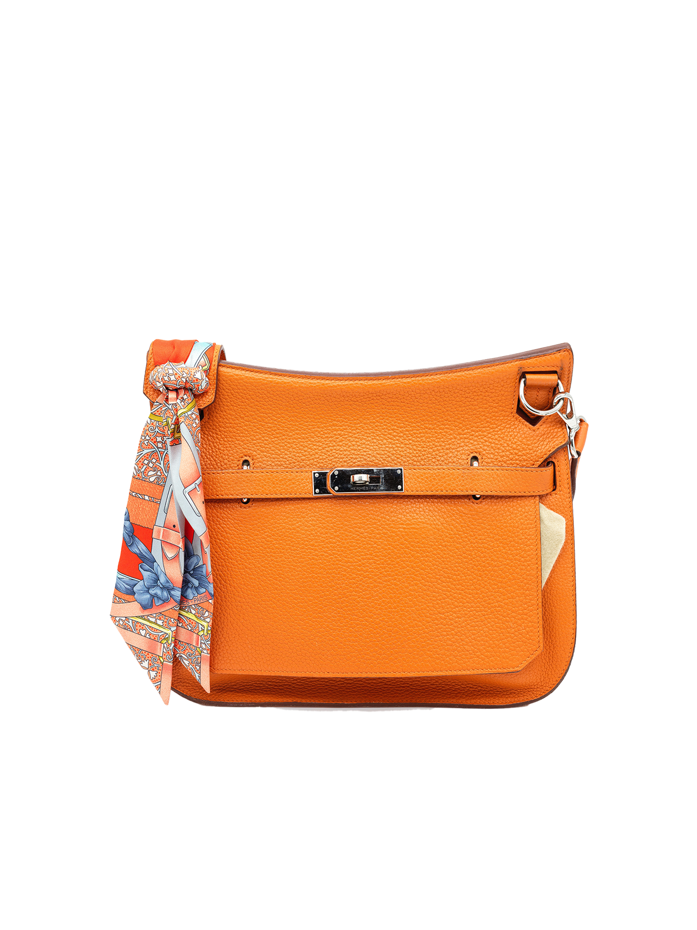 PRE-LOVED HERMÈS JYPSIERE 28 TAURILLON CLEMENCE HERMÈS ORANGE PHW