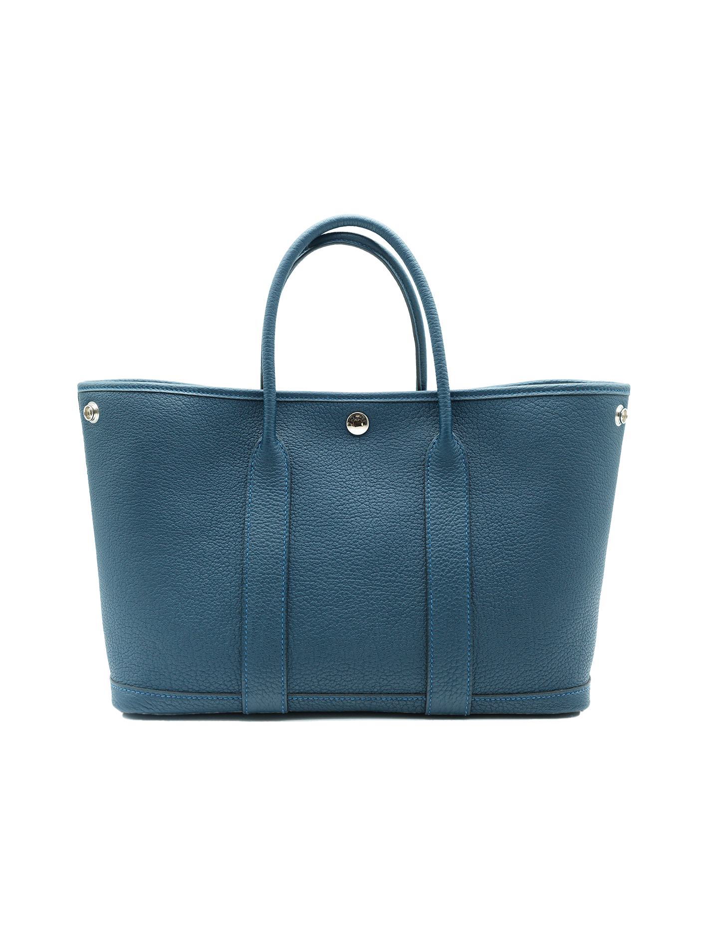 PRE-LOVED HERMÈS GARDEN PARTY 30 BLEU DE PRUSSE NEGONDA PHW