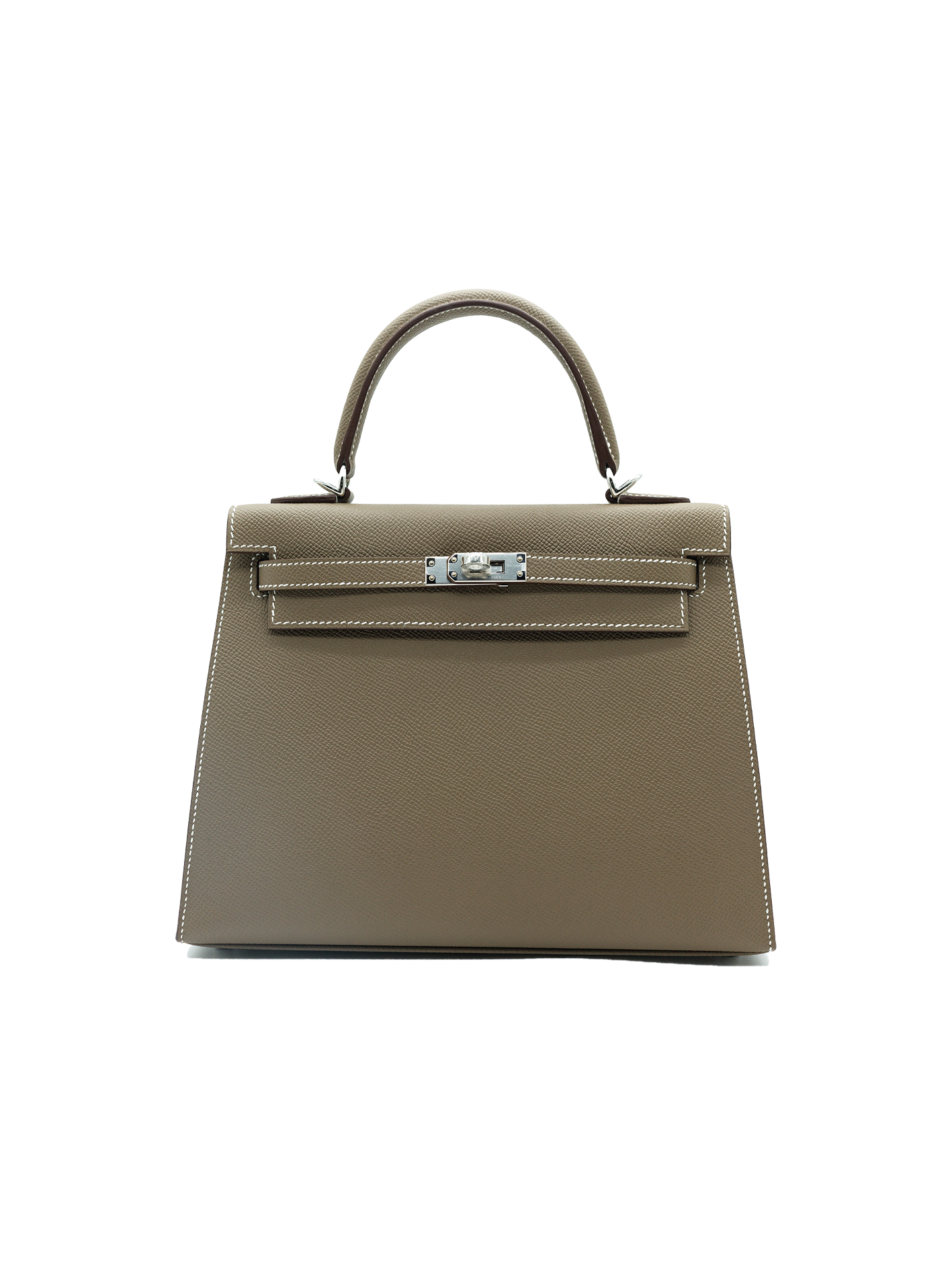 NEW HERMÈS KELLY 25 EPSOM ETOUPE PHW