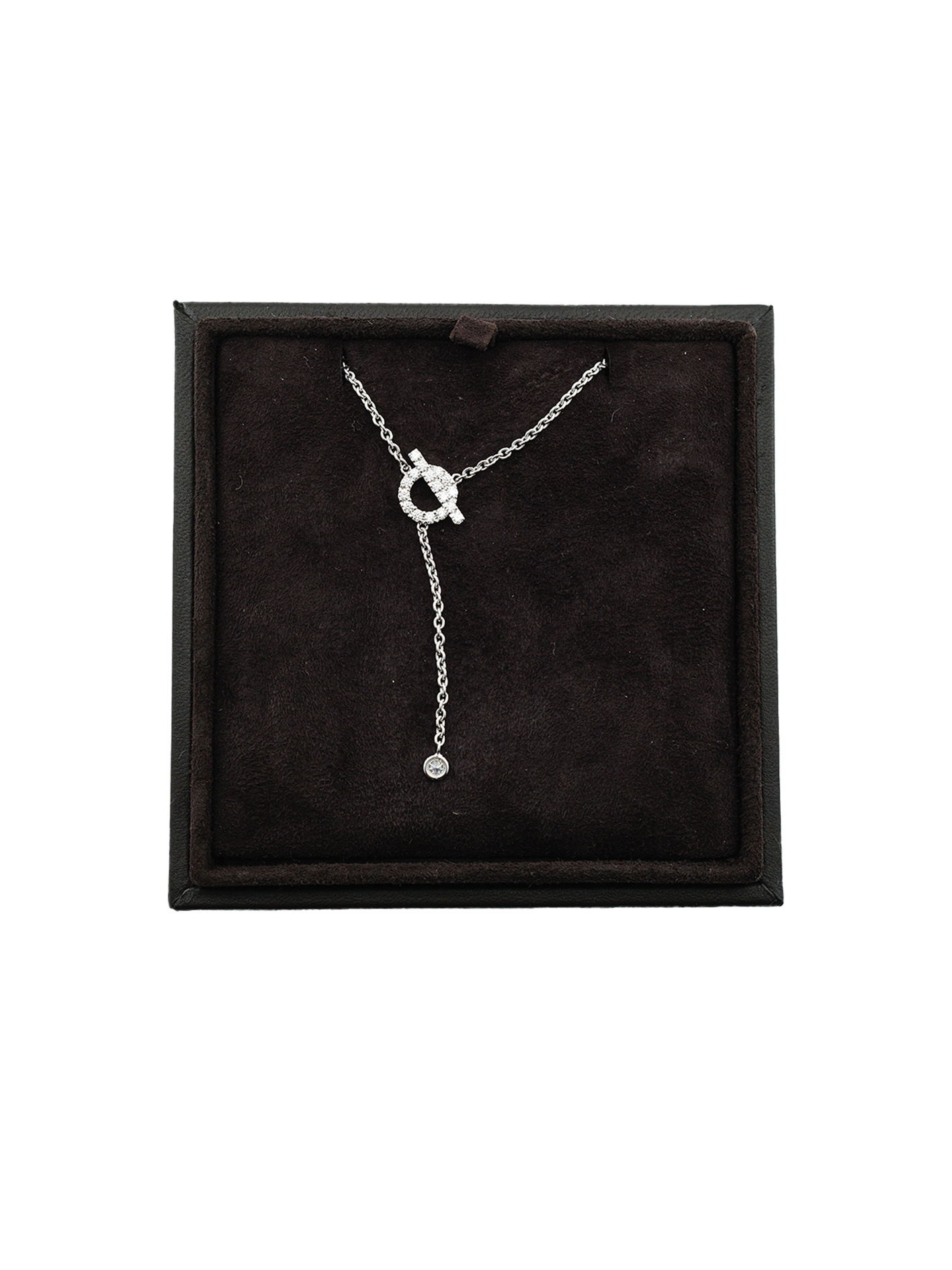 PRE-LOVED FINESSE LARIAT NECKLACE WITH DIAMOND WHITE GOLD