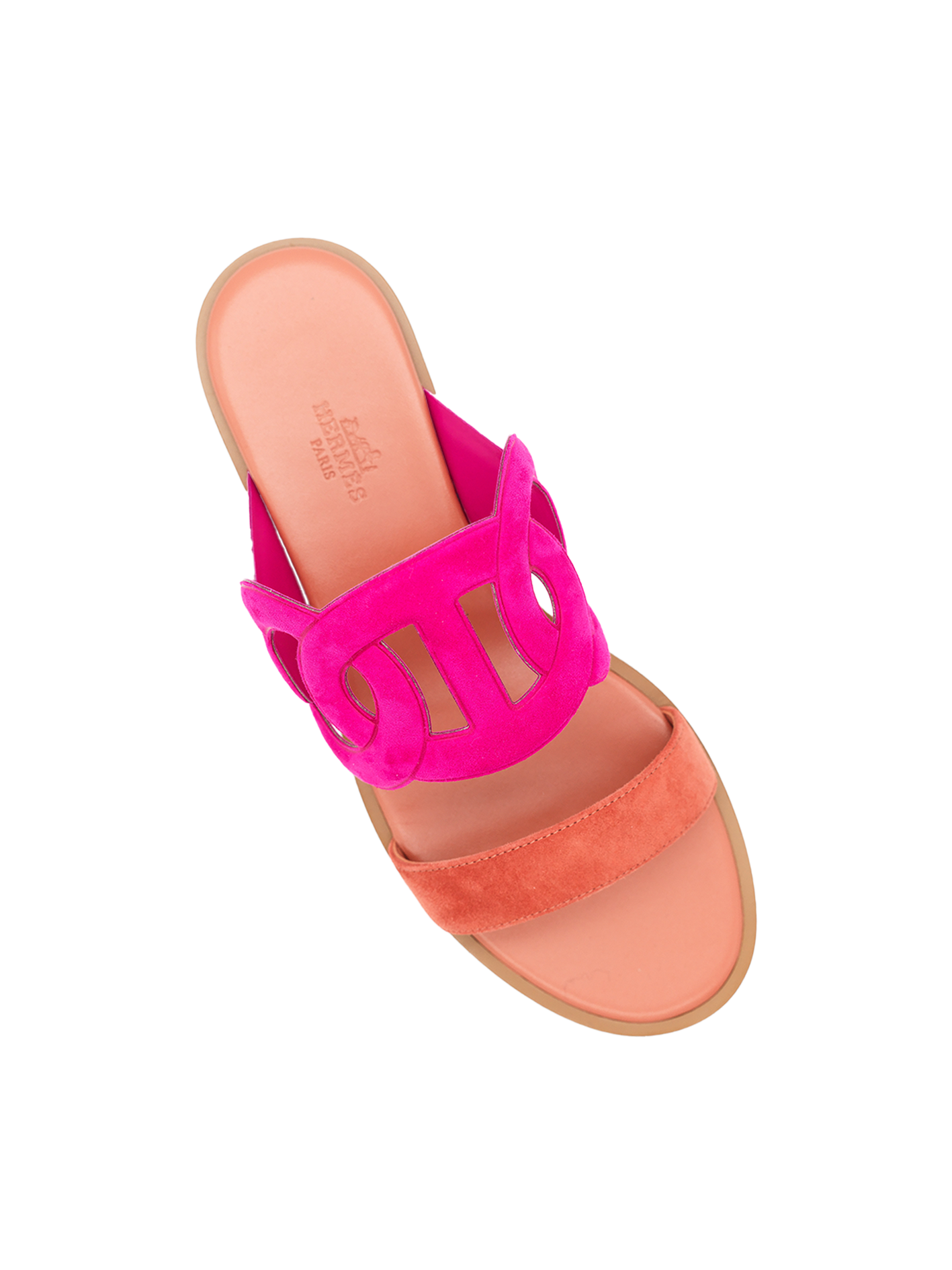 NEW HERMÈS LAGUNE SANDAL ROSE SAKURA/ ROUGE TOMETT