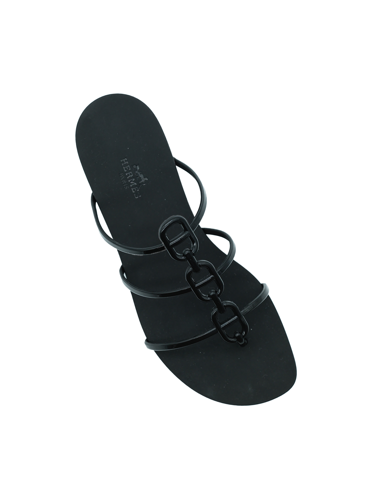 NEW HERMÈS MYKONOS SANDAL BLACK