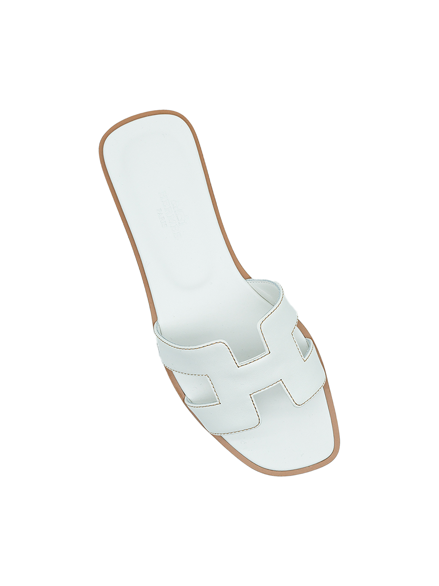 NEW HERMÈS ORAN SANDAL BLANC