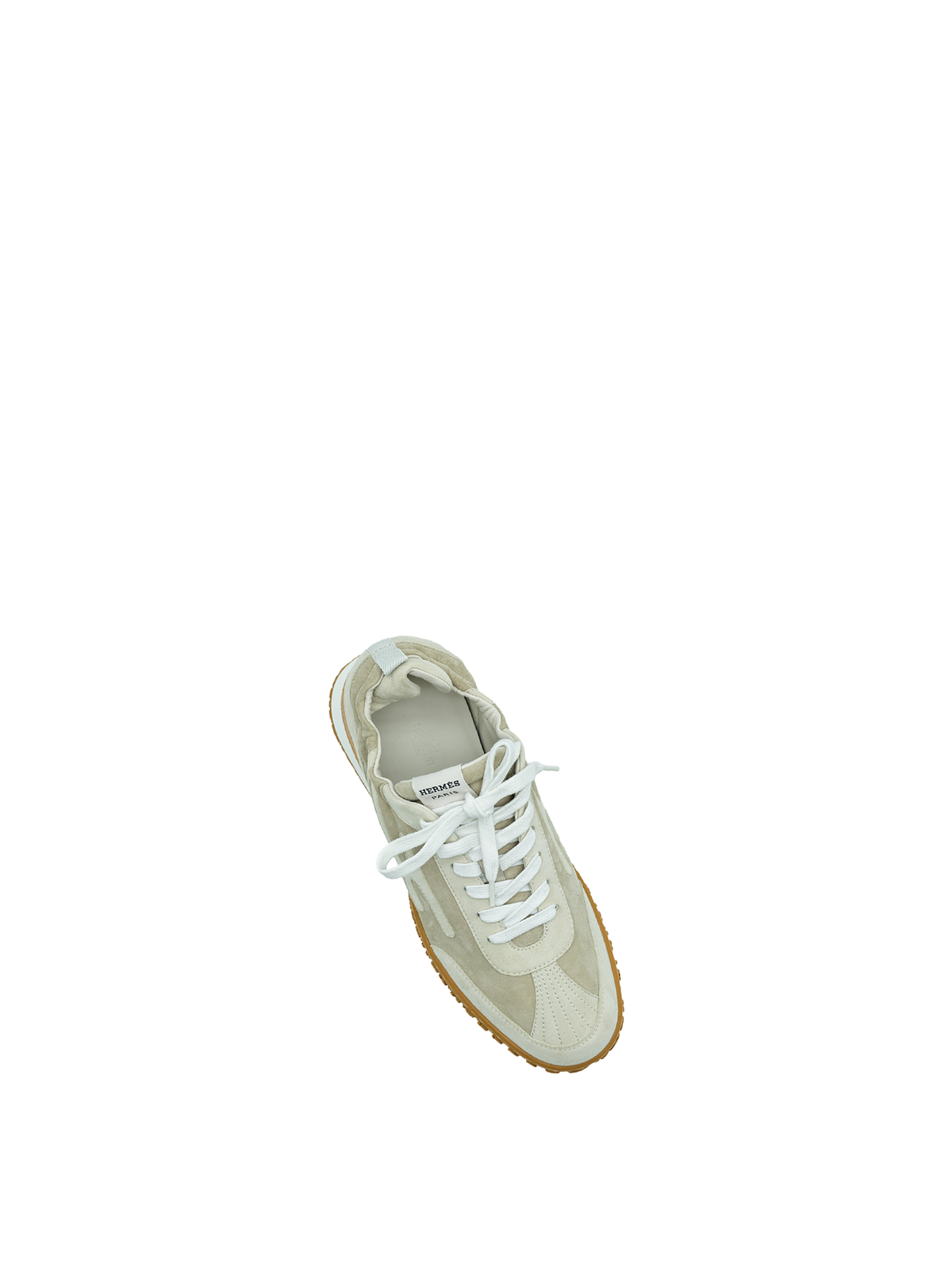 NEW HERMÈS JET SNEAKER BEIGE ESQUISS/ GLAISE