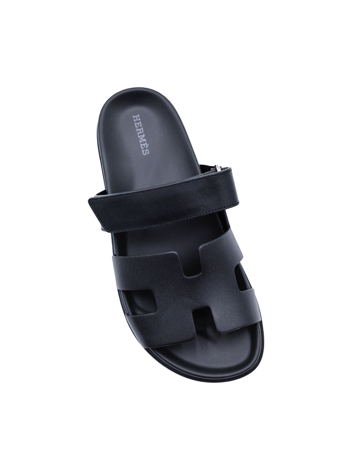 NEW HERMÈS CHYPRE SANDAL BLACK
