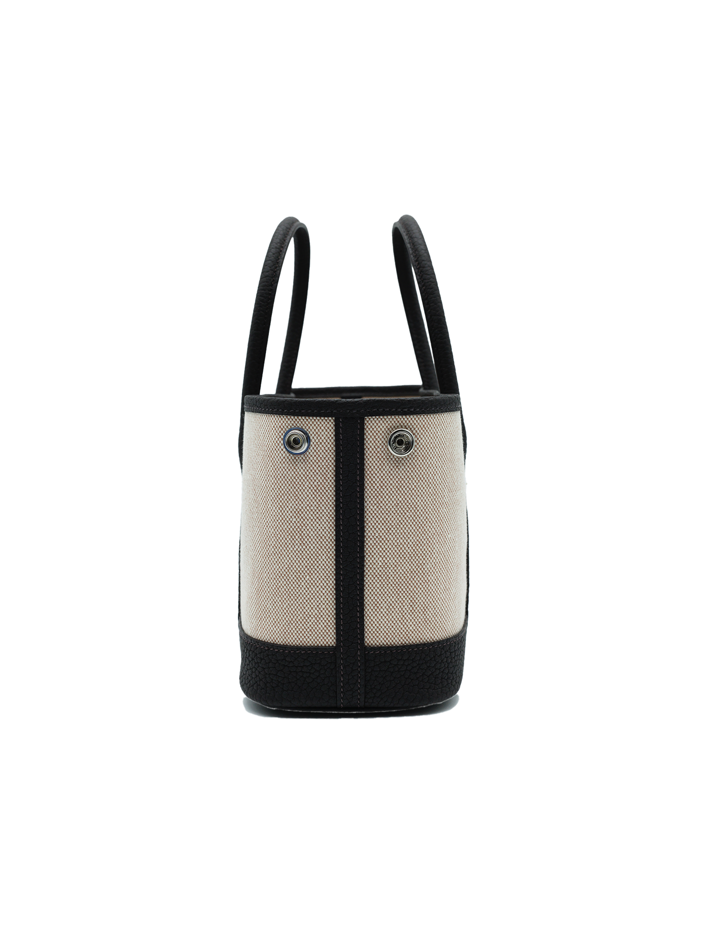 NEW HERMES MINI GARDEN PARTY TOILE/ NEGONDA BAI BRUN PHW