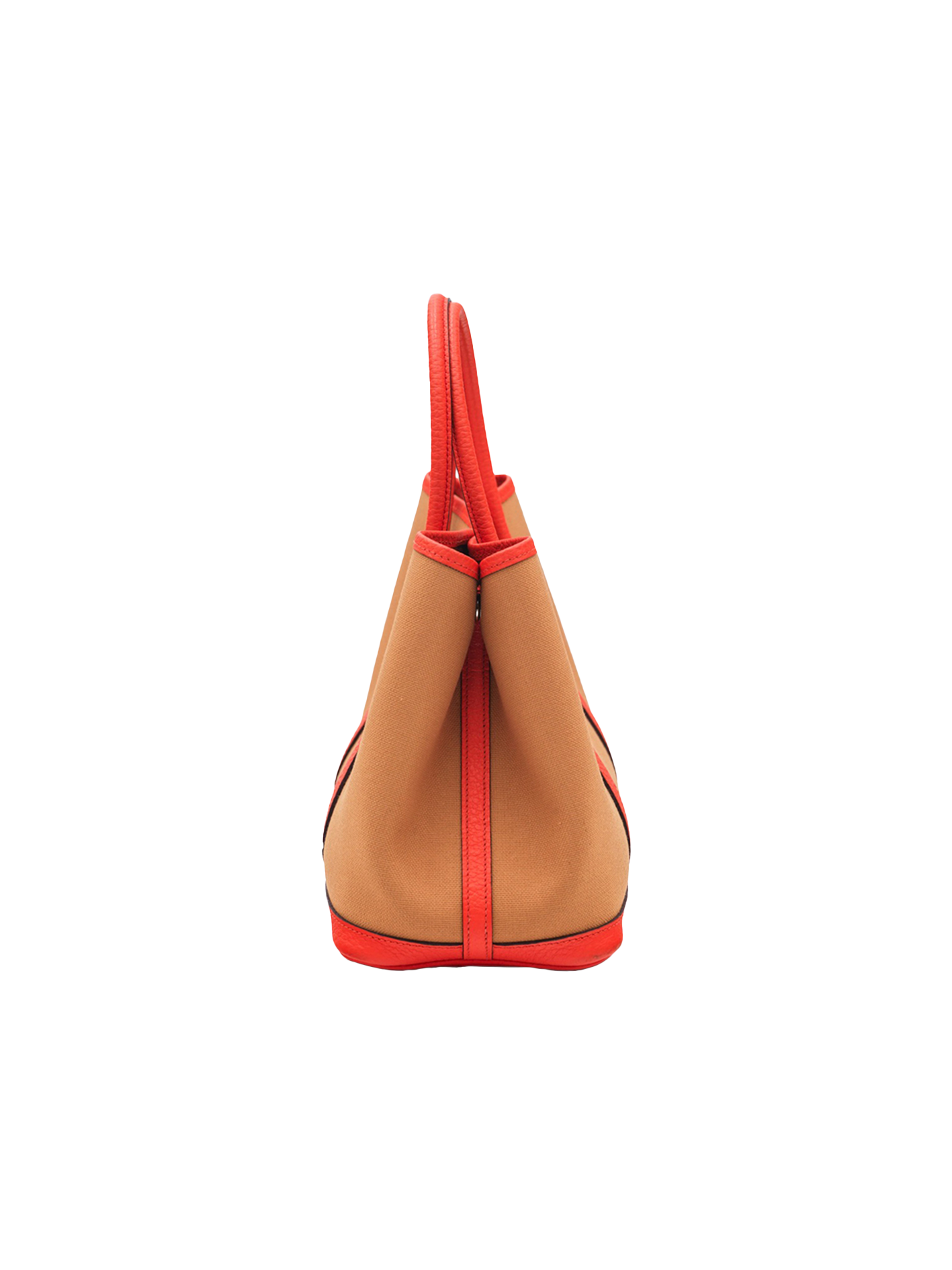 PRE-LOVED HERMÈS GARDEN PARTY 30 ORANGE W/ TOILE PHW