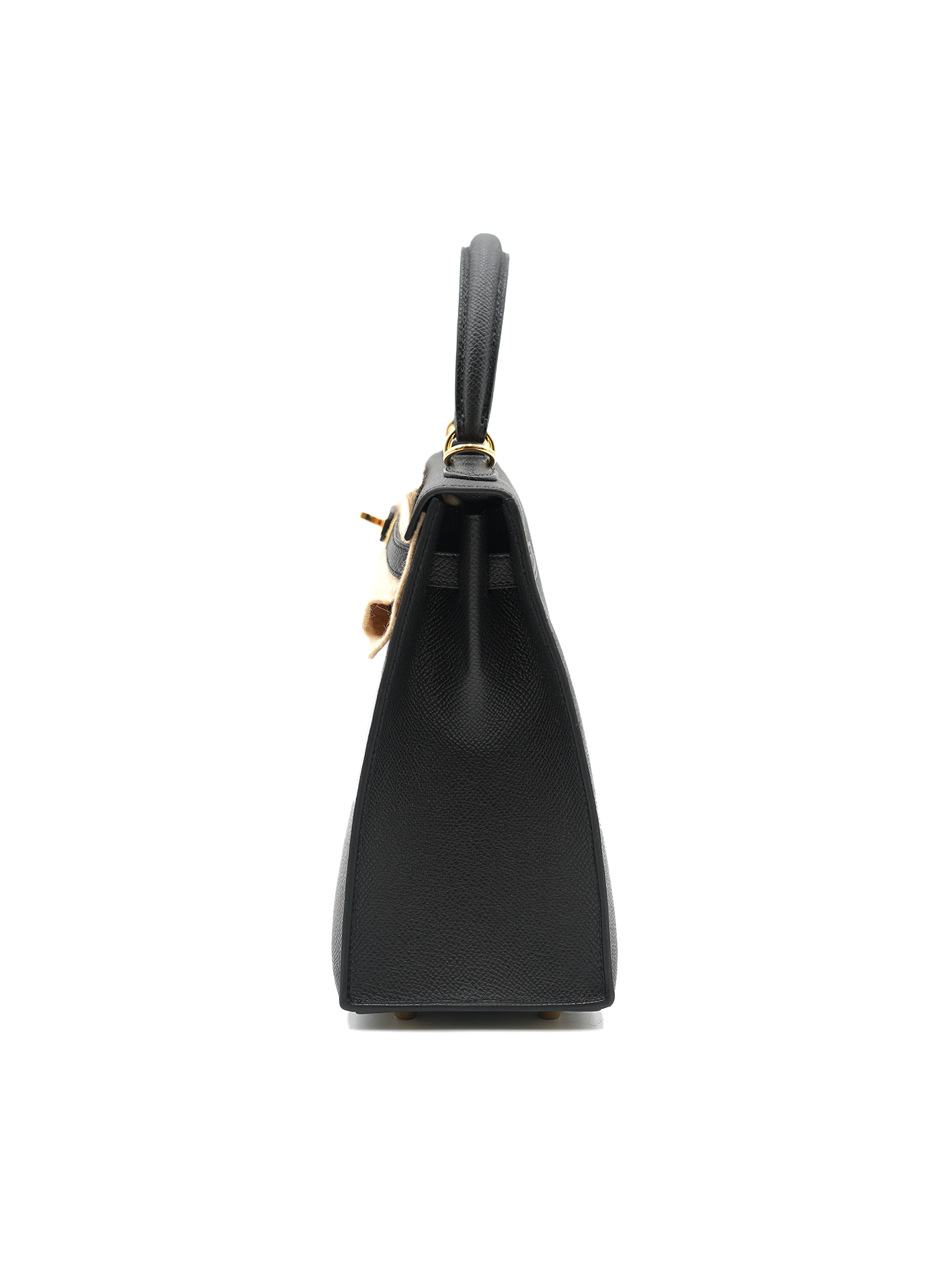 NEW HERMES KELLY 25 EPSOM BLACK GHW
