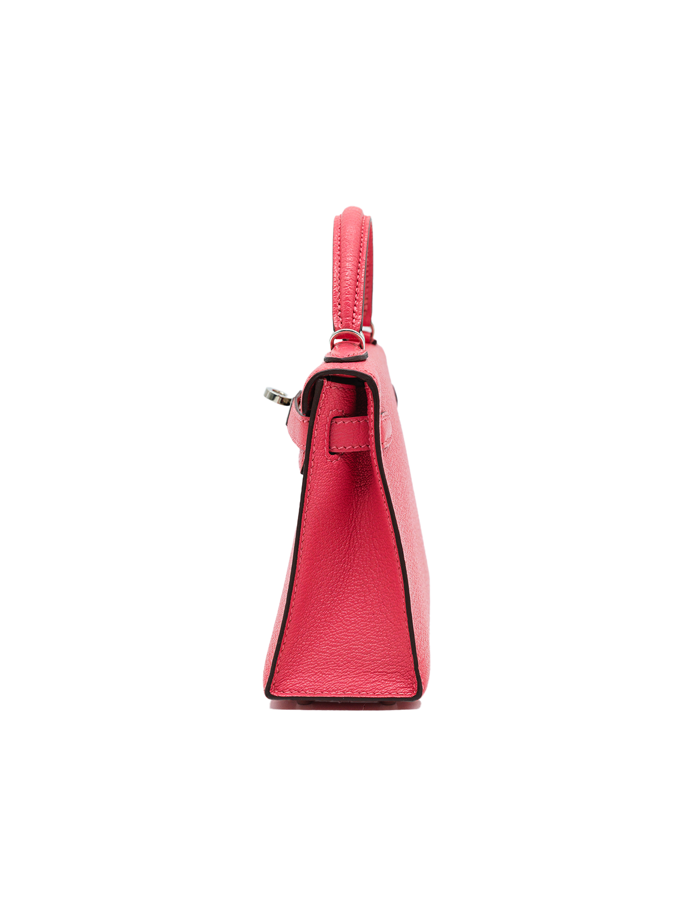 PRE-LOVED HERMÈS MINI KELLY II MYSORE ROSE LIPSTICK PHW