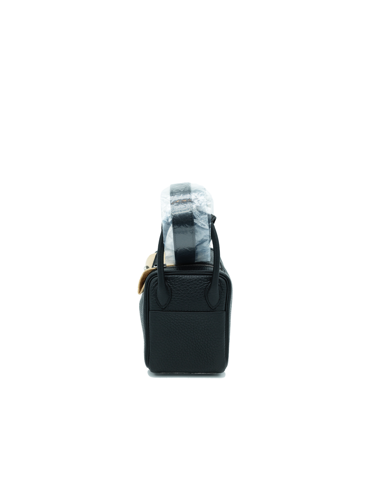 NEW HERMÈS MINI LINDY TAURILLON CLEMENCE BLACK PHW