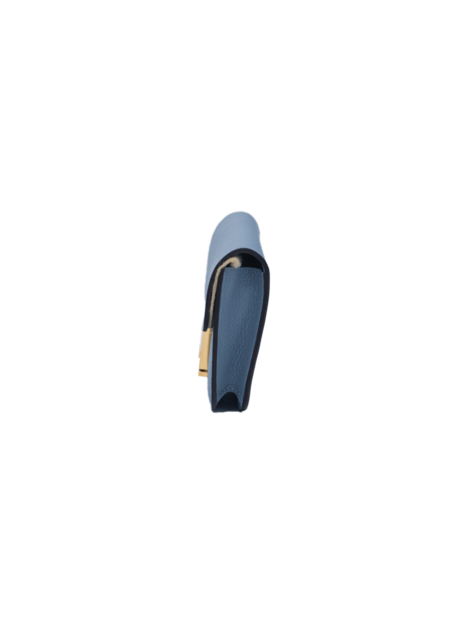 NEW HERMES CONSTANCE SLIM EVERCOLOR BLUE LIN GHW
