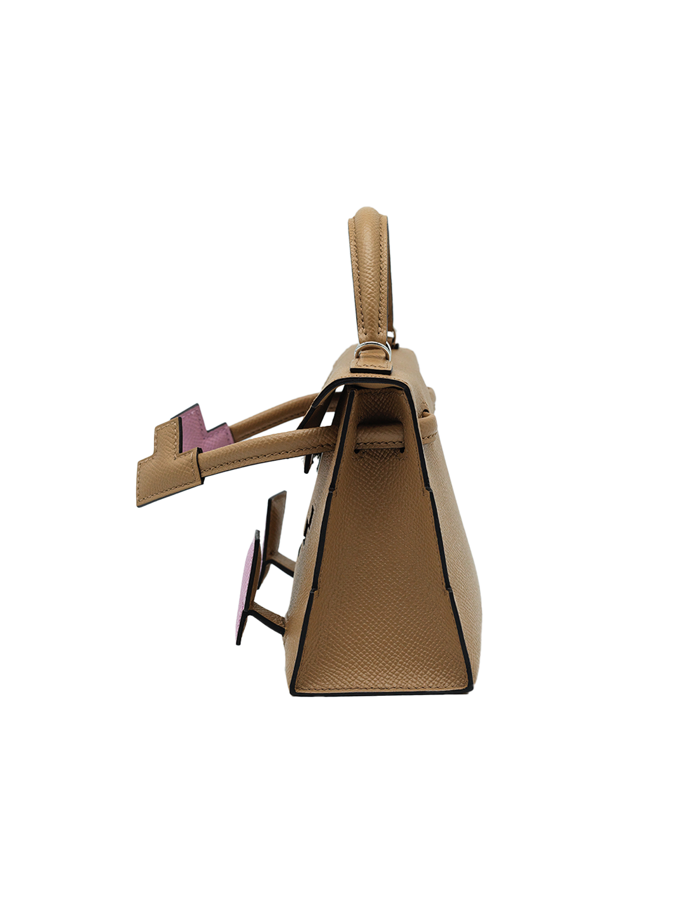 NEW HERMÈS KELLY DOLL EPSOM CHAI/ MAUVE SYLVESTRE/ CELESTE PHW