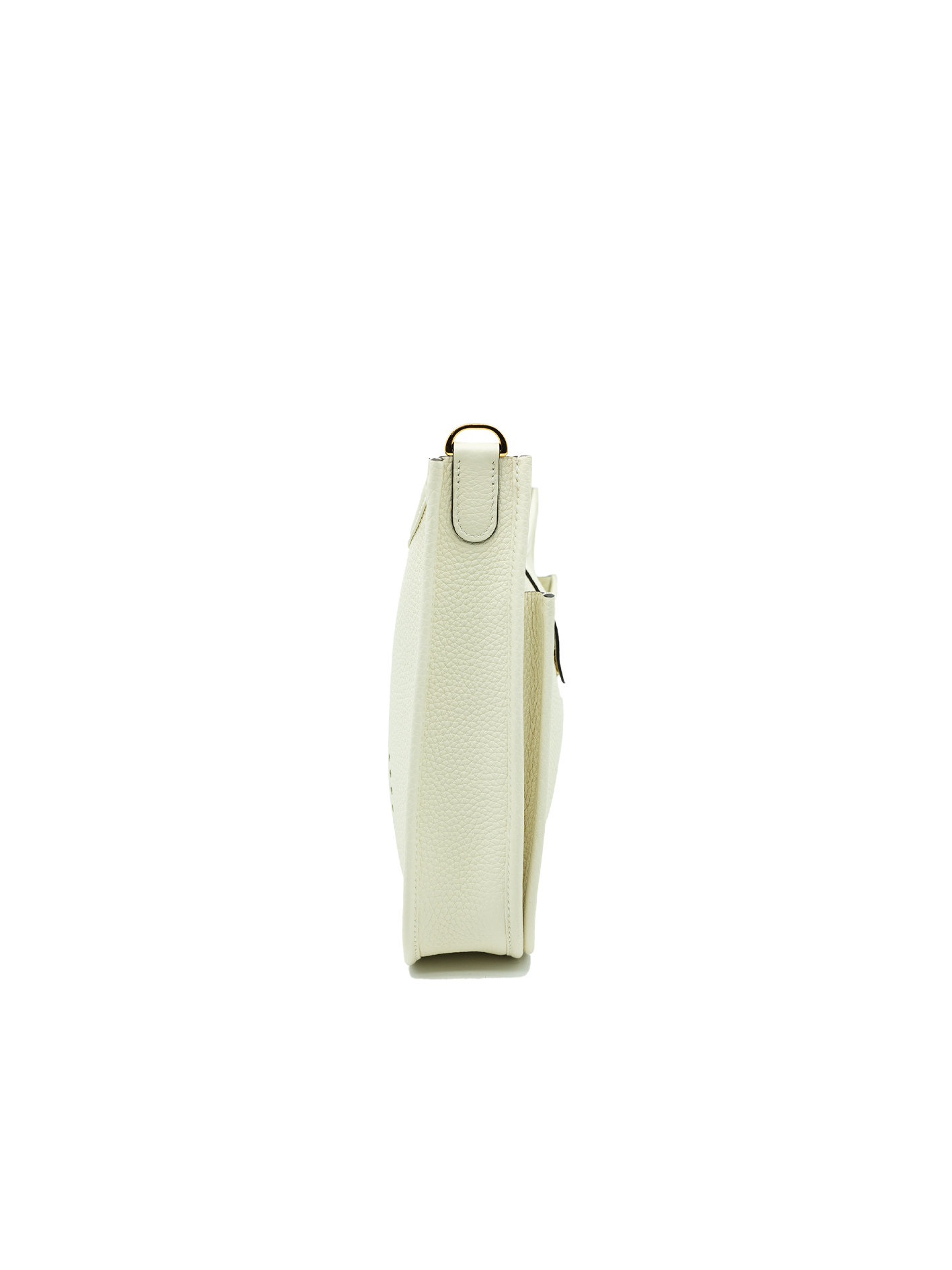 NEW HERMÈS EVELYNE 23 TAURILLON CLEMENCE CREAM GHW