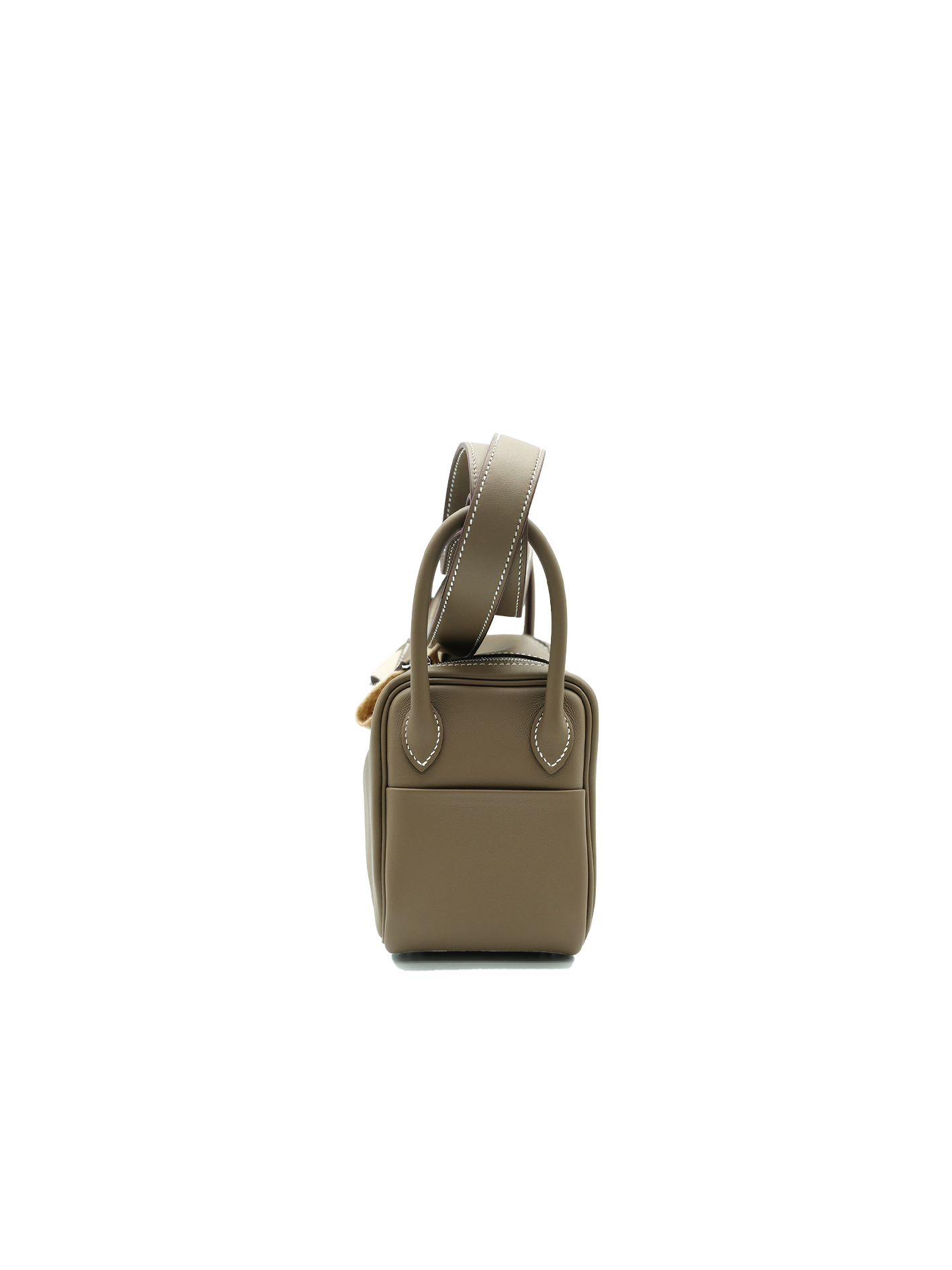 PRE-LOVED HERMÈS MINI LINDY TAURILLON CLEMENCE ETOUPE PHW