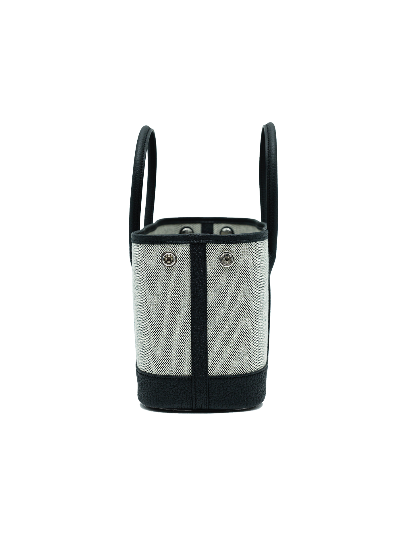 NEW HERMES MINI GARDEN PARTY TOILE/ NEGONDA BLACK PHW