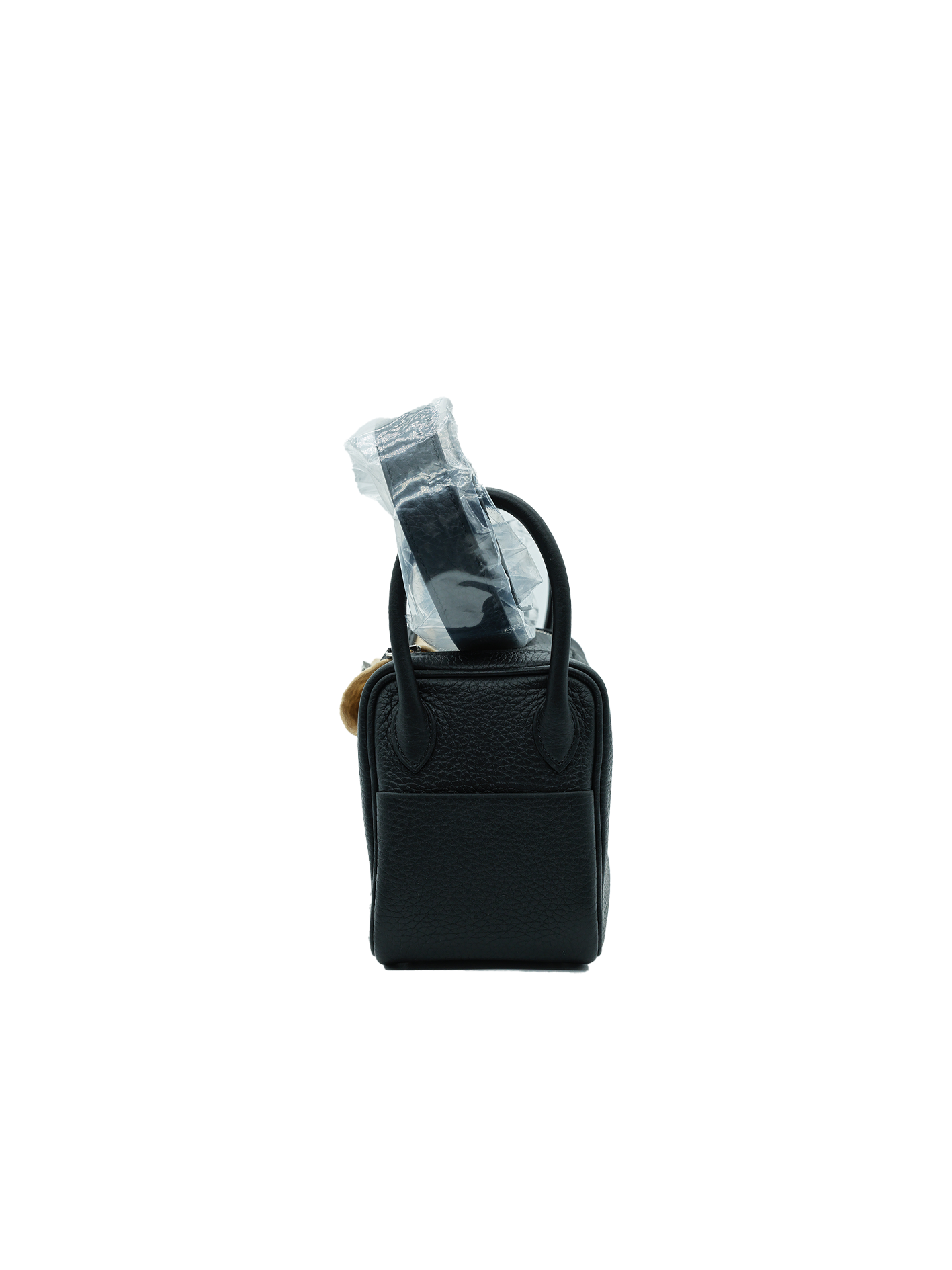 NEW HERMÈS MINI LINDY TAURILLON CLEMENCE BLACK PHW