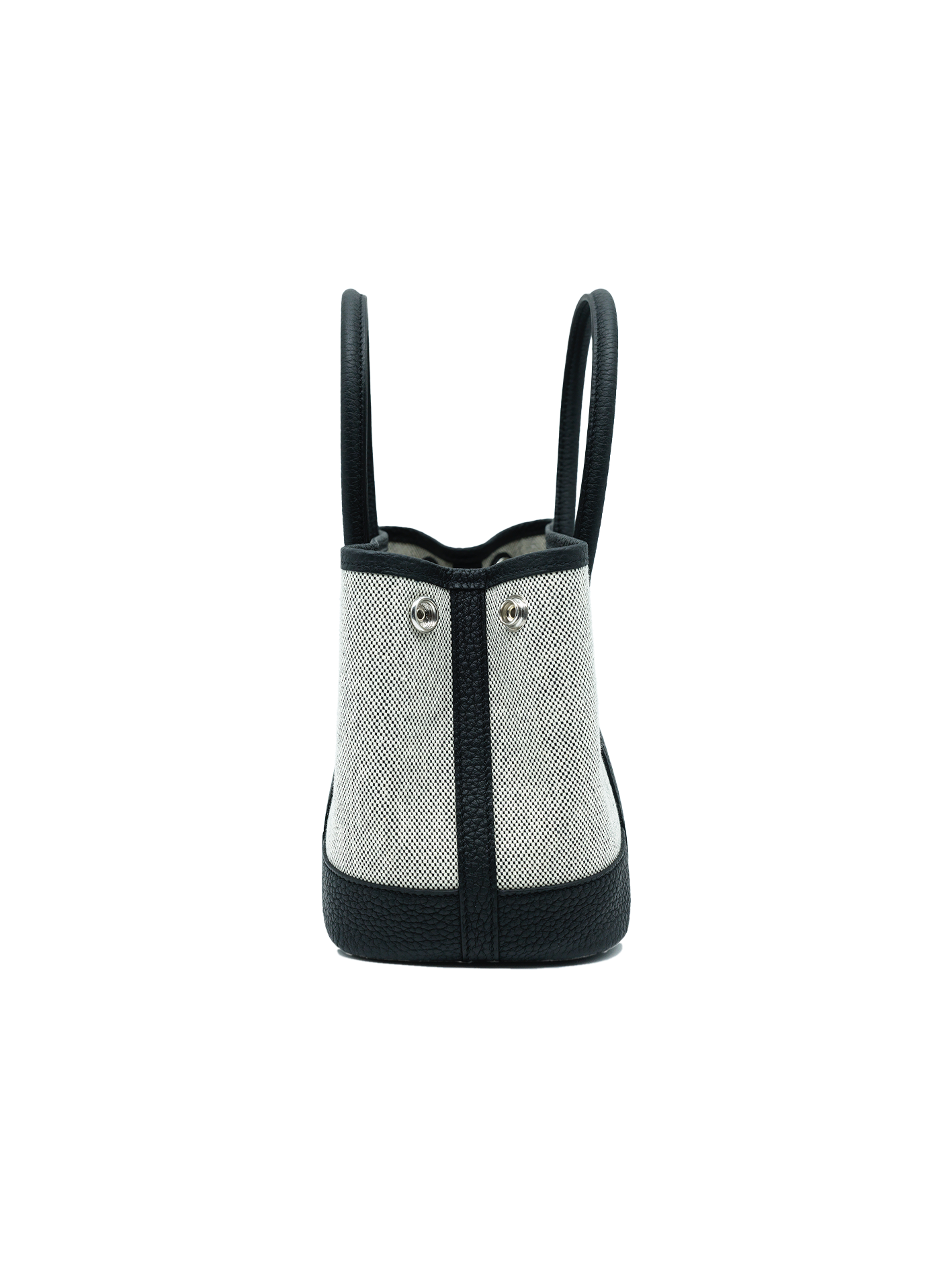 NEW HERMES MINI GARDEN PARTY TOILE/ NEGONDA BLACK PHW