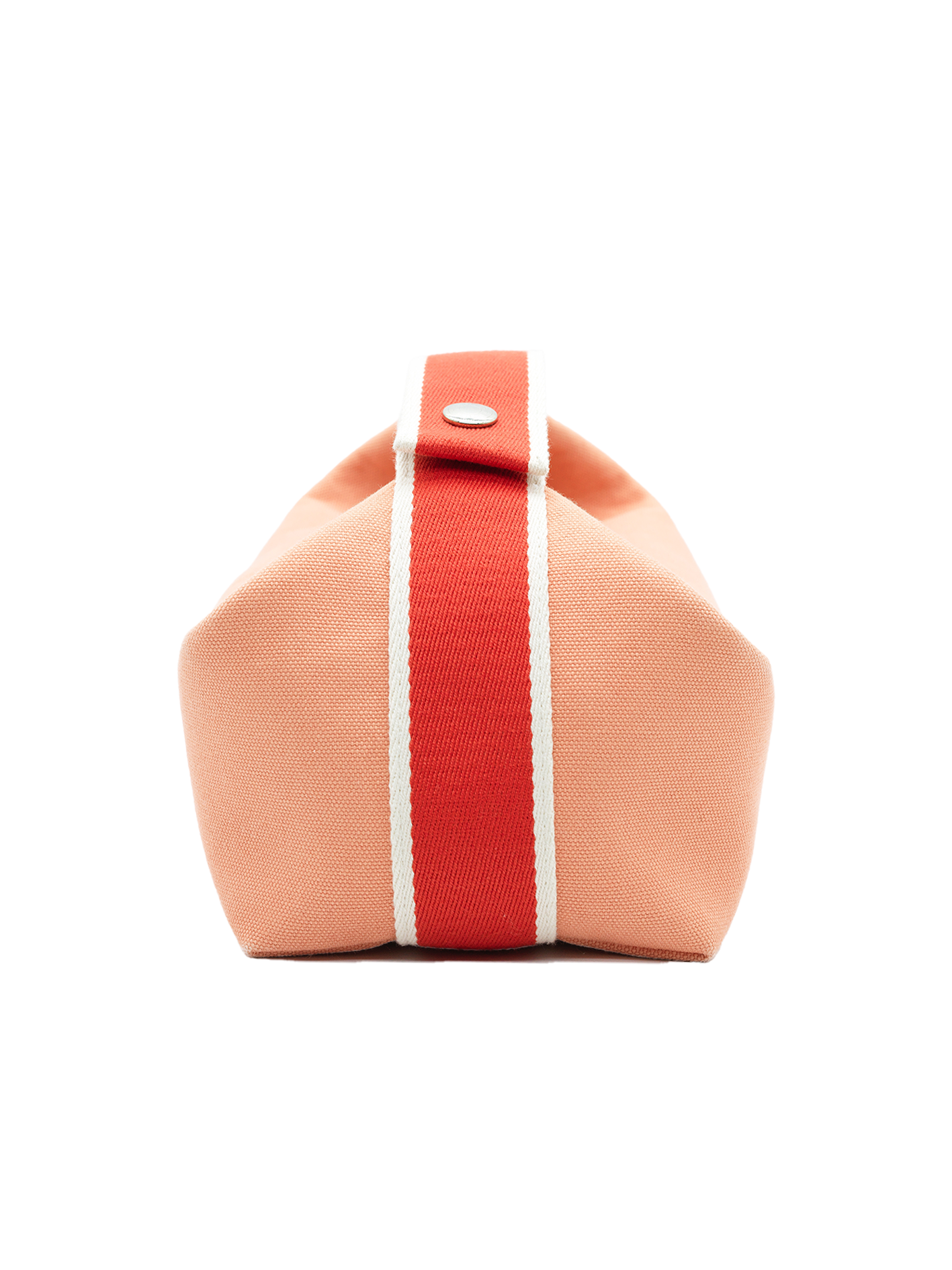 PRE-LOVED HERMÈS BRIDE-A-BRAC CASE SMALL MODEL TOILE PINK PHW