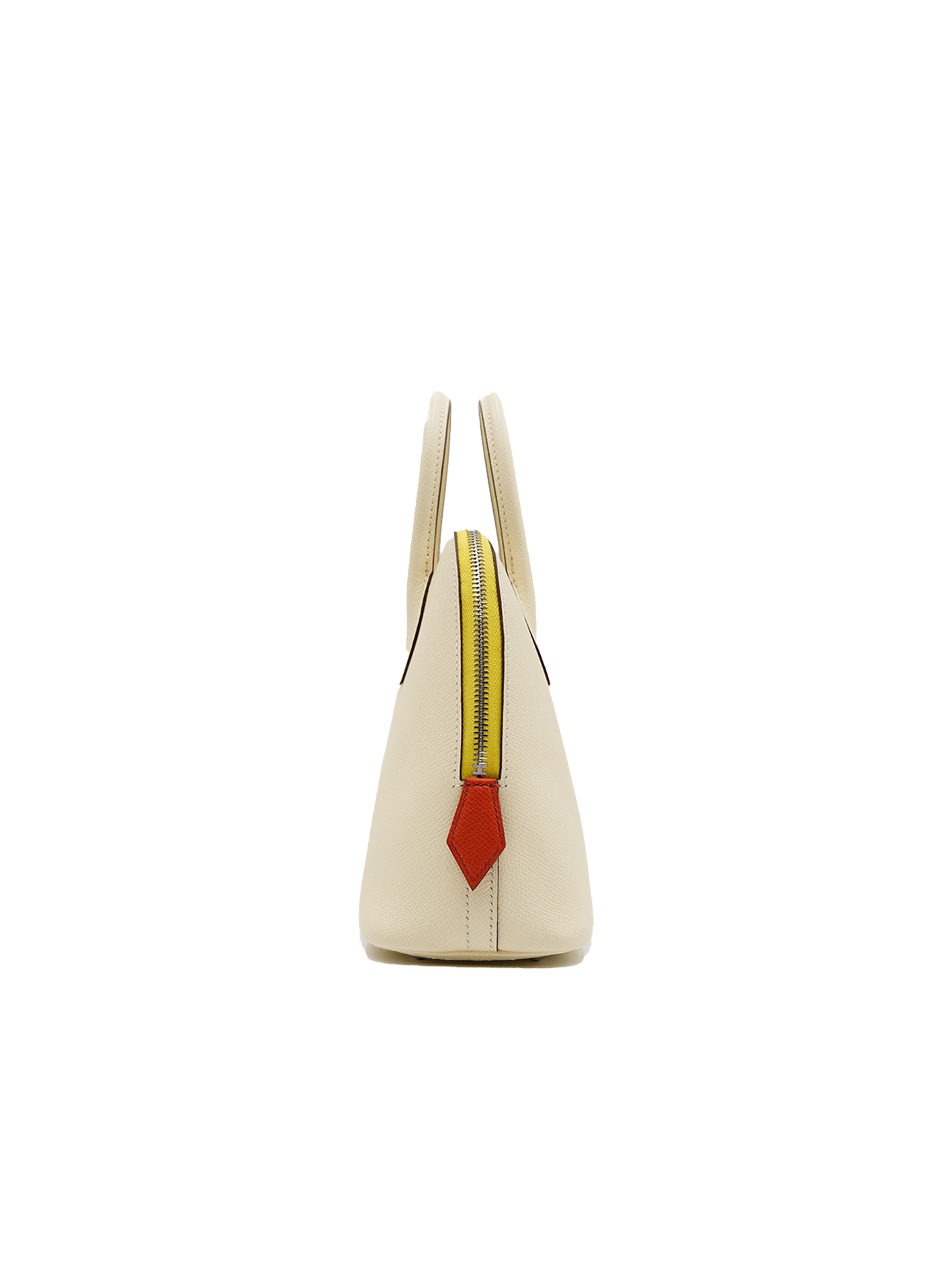 PRE-LOVED HERMÈS BOLIDE 25 EPSOM NATA/ LIME/ ORANGE PHW