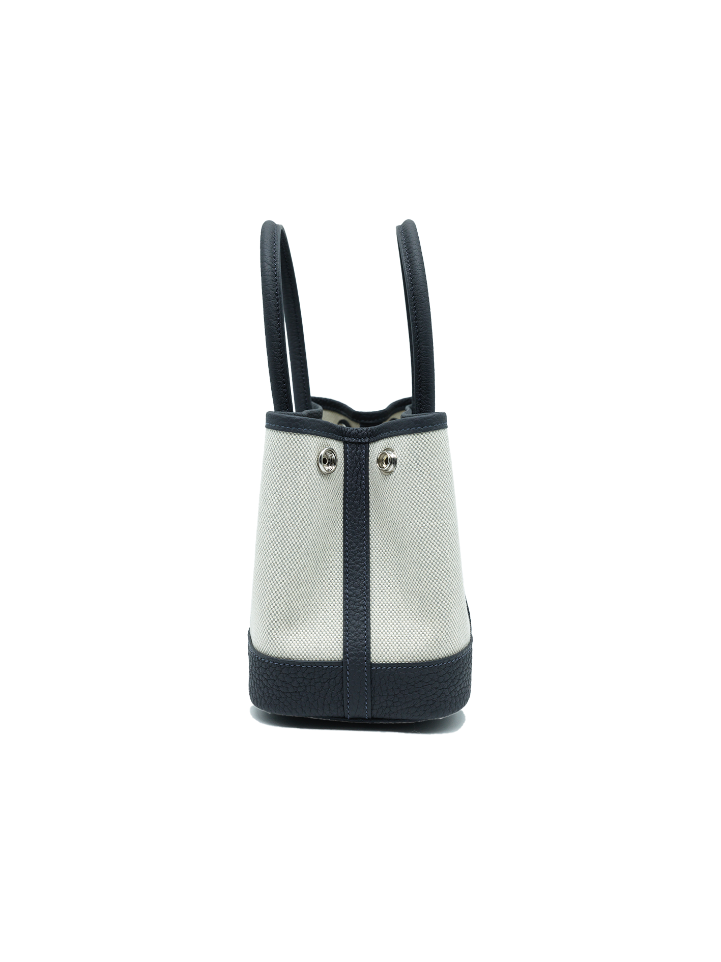 NEW HERMÈS MINI GARDEN PARTY TOILE/ NEGONDA GRIS ARDOISE PHW