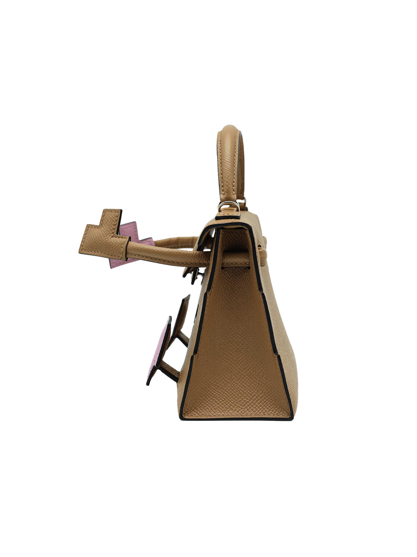 PRE-LOVED HERMÈS KELLY DOLL EPSOM CHAI/ MAUVE SYLVESTRE/ CELESTE PHW