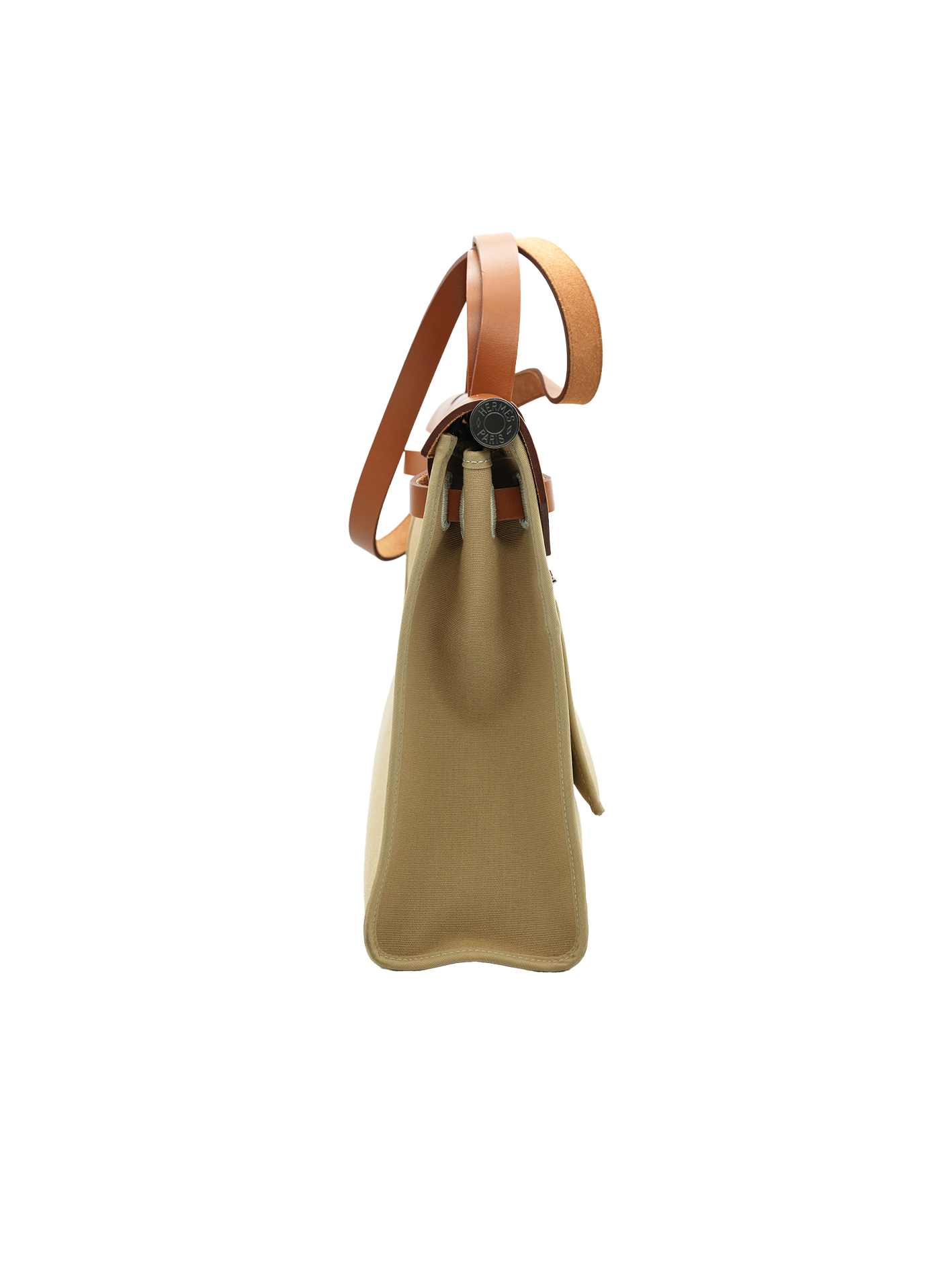 PRE-LOVED HERMÈS HERBAG 31 TOILE/ SWIFT TRENCH/ FAUVE PHW