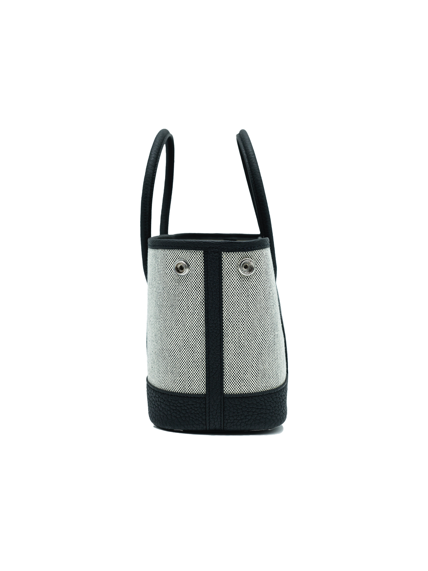 NEW HERMES MINI GARDEN PARTY TOILE/ NEGONDA BLACK PHW