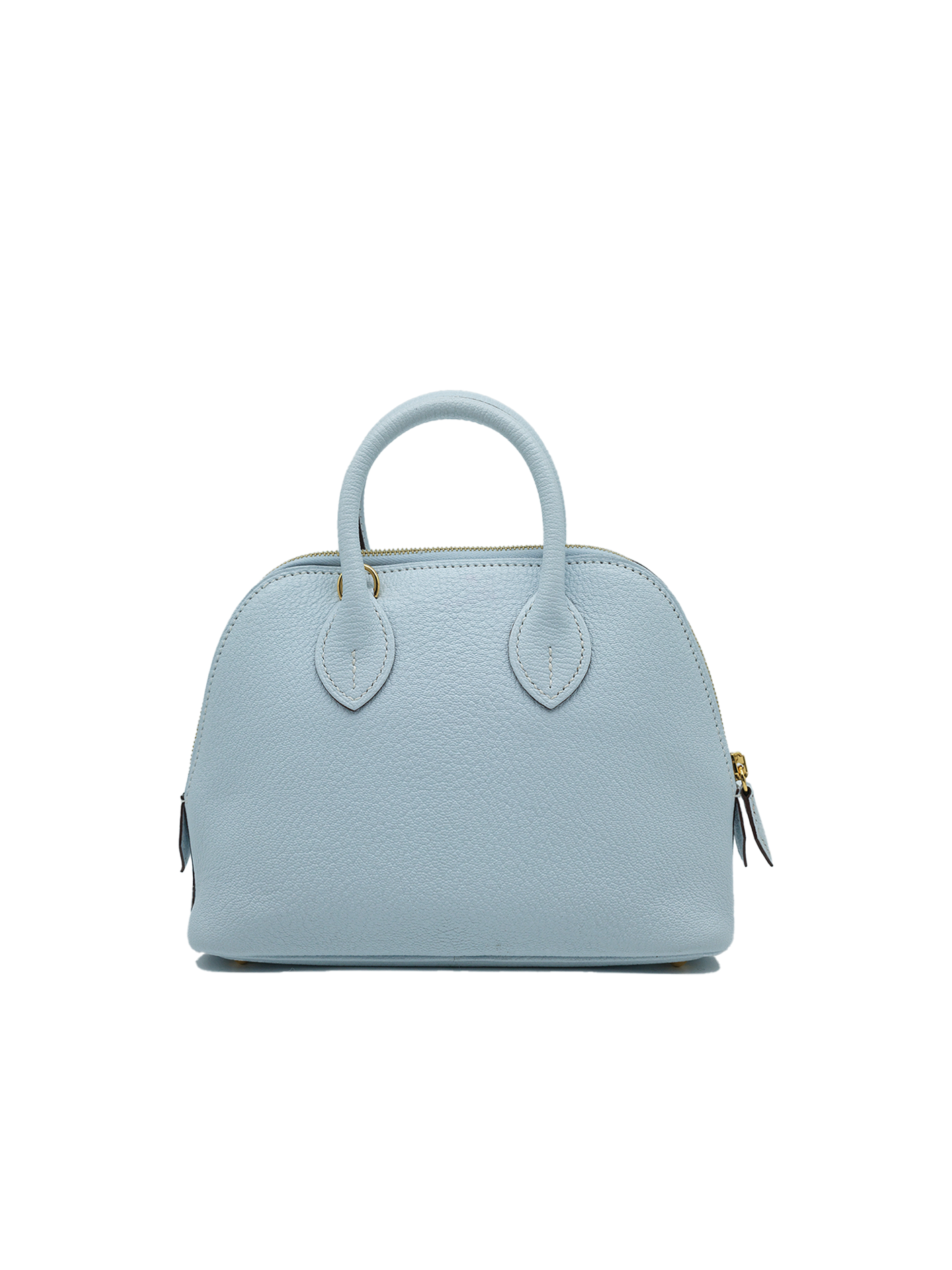 PRE-LOVED HERMÈS MINI BOLIDE MYSORE BLUE PALE GHW