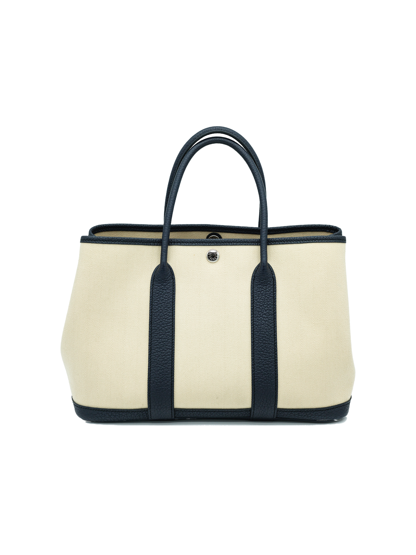 PRE-LOVED HERMÈS GARDEN PARTY 30 BLACK TOILE/ NEGONDA PHW