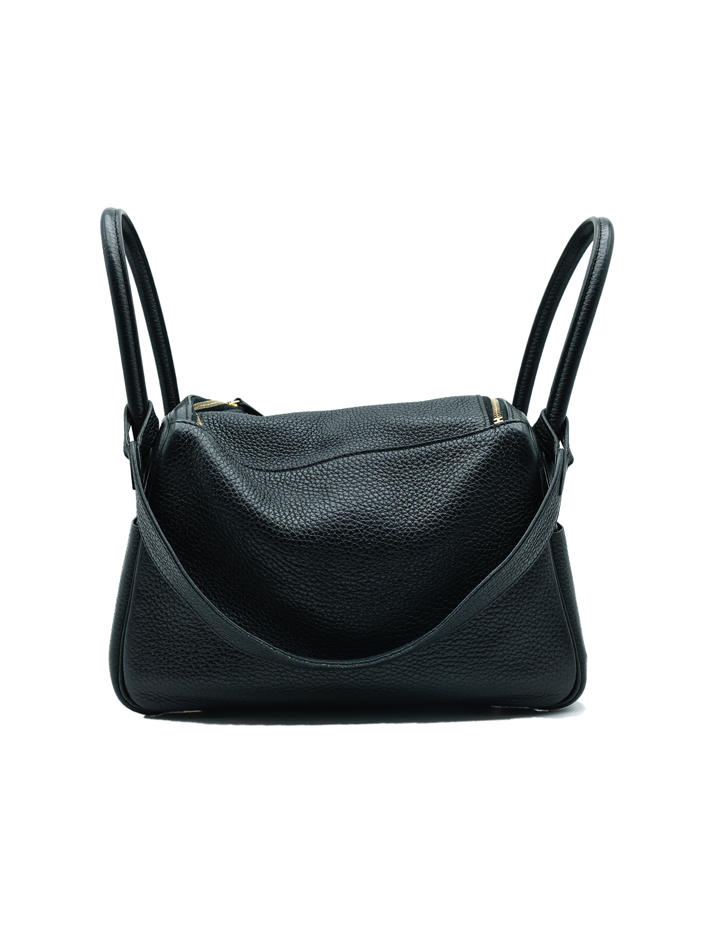 PRE-LOVED HERMÈS LINDY 26 TAURILLON CLEMENCE BLACK GHW