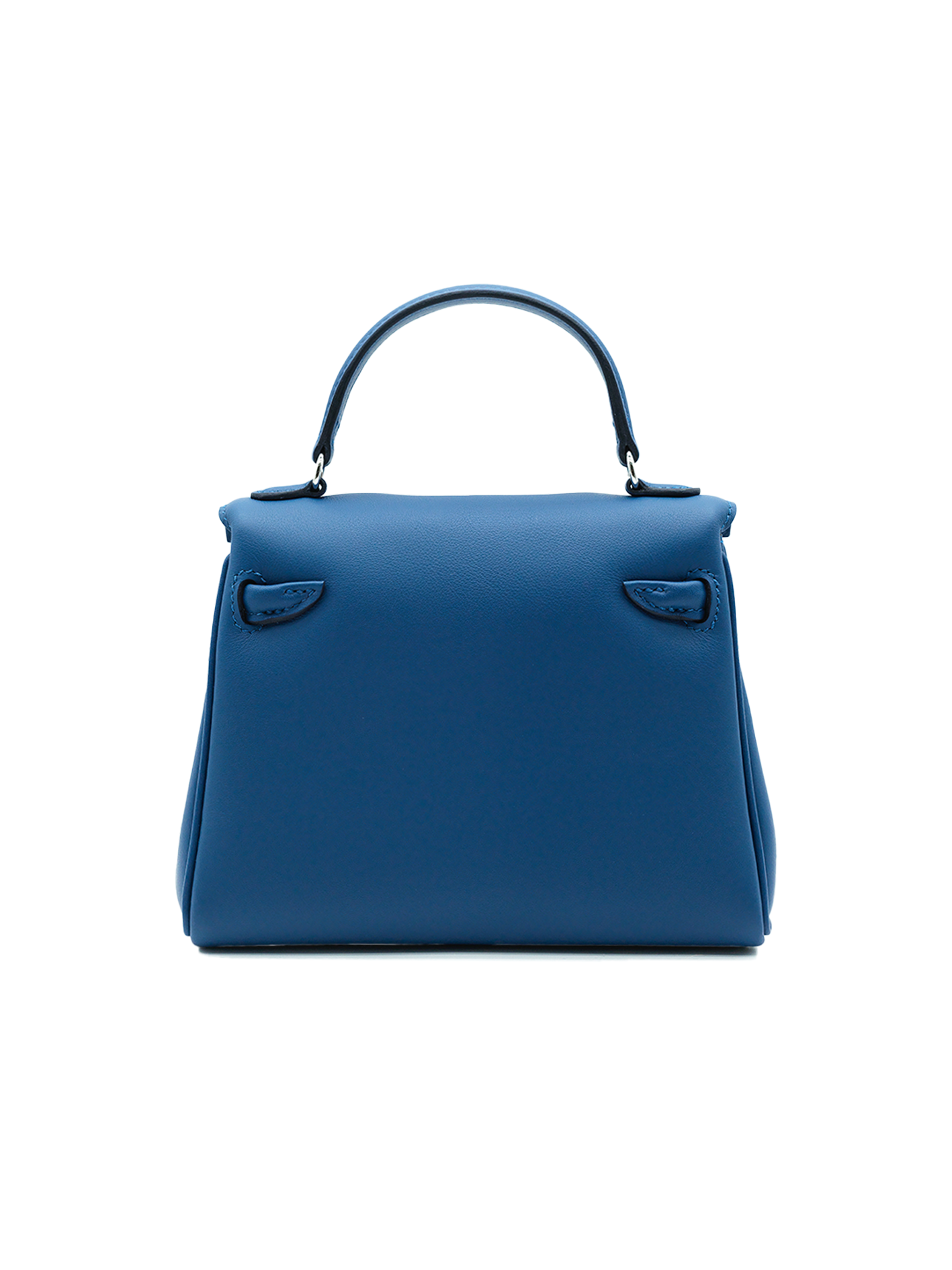 NEW HERMÈS QUELLE IDOLE KELLY DOLL SWIFT BLEU TIE/ CABAN PHW