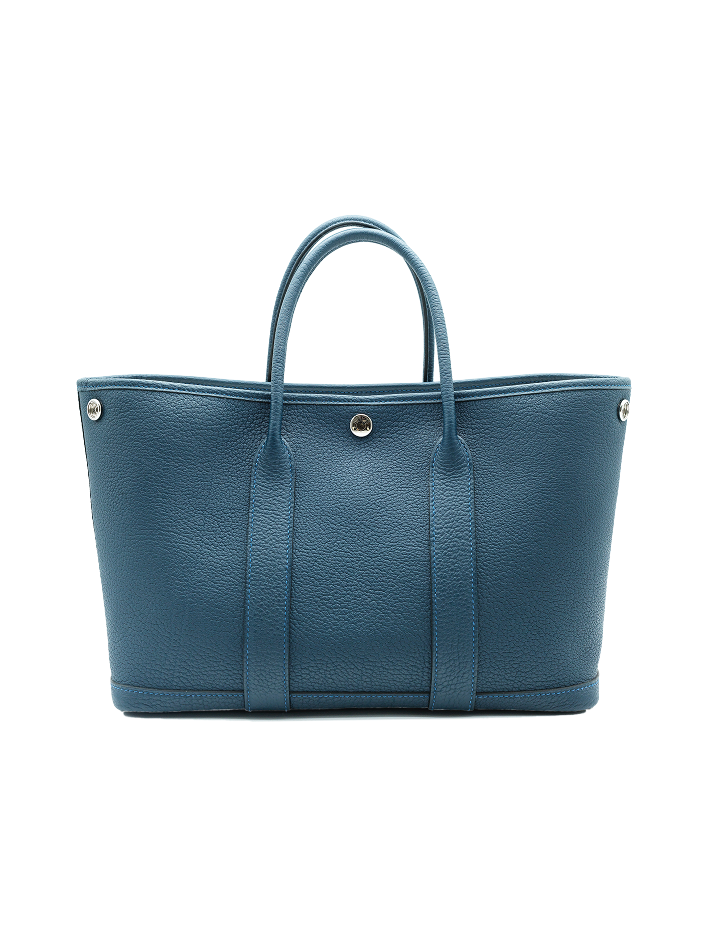 PRE-LOVED HERMÈS GARDEN PARTY 30 BLEU DE PRUSSE NEGONDA PHW