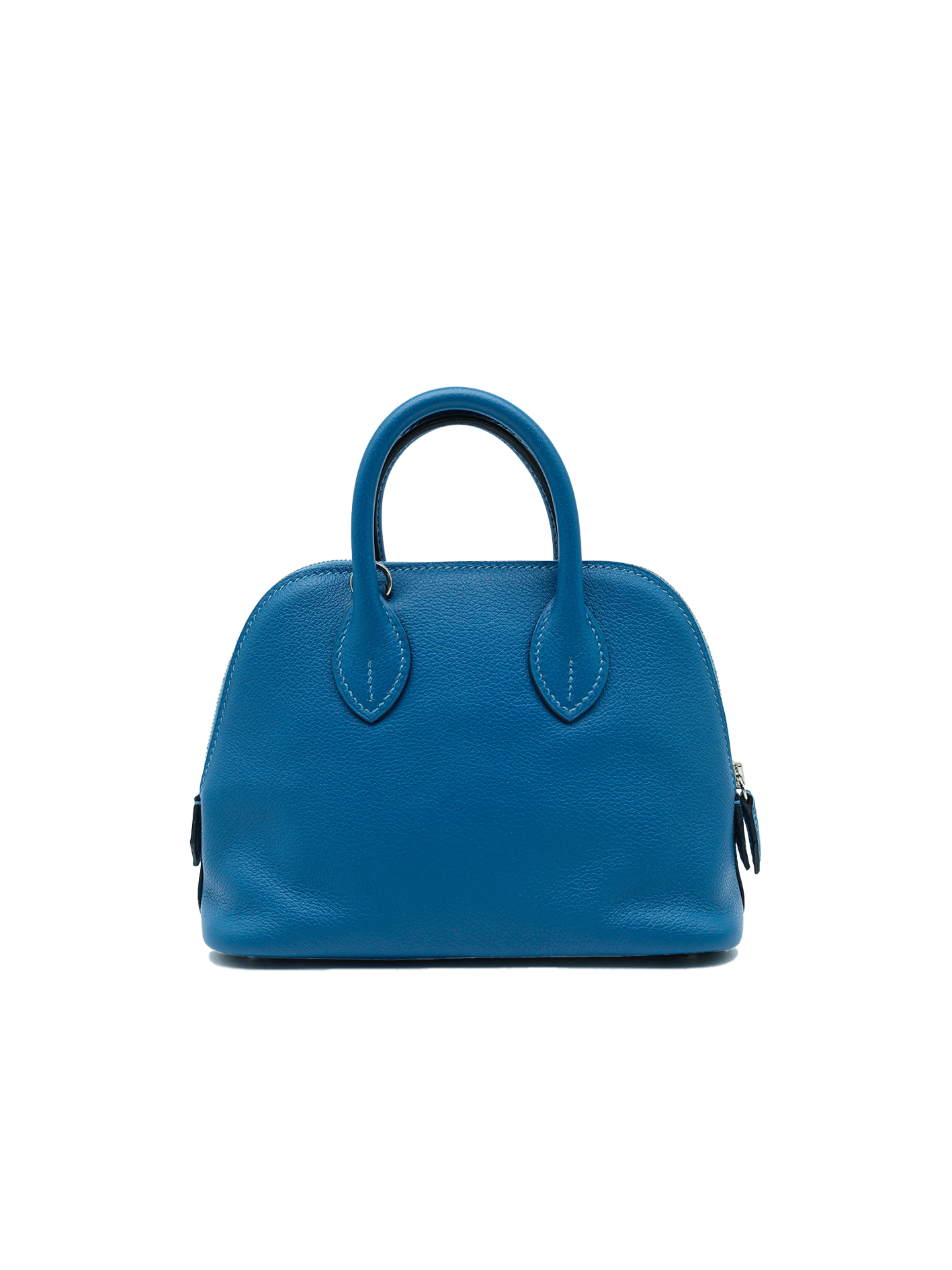 PRE-LOVED HERMÈS MINI BOLIDE EVERCOLOR BLEU CELESTE PHW