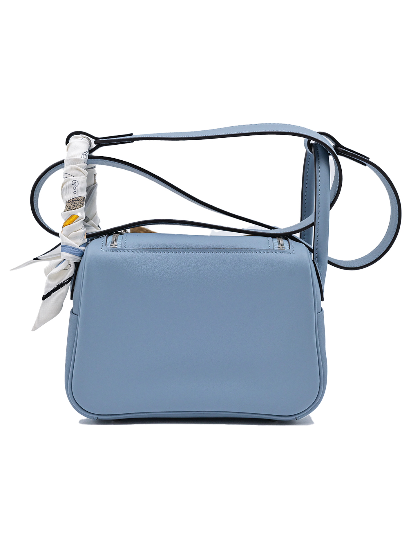 NEW HERMES MINI LINDY SWIFT BLEU LIN PHW