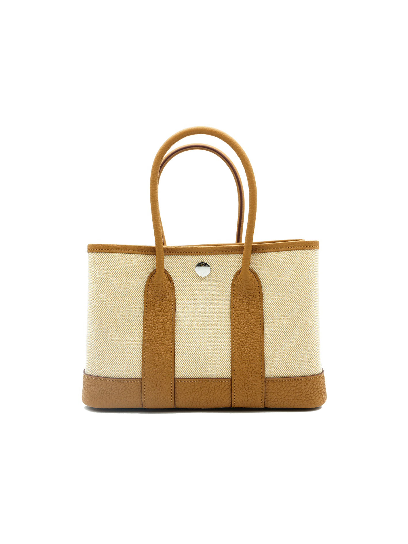 NEW HERMÈS MINI GARDEN PARTY TOILE/ NEGONDA SESAME PHW