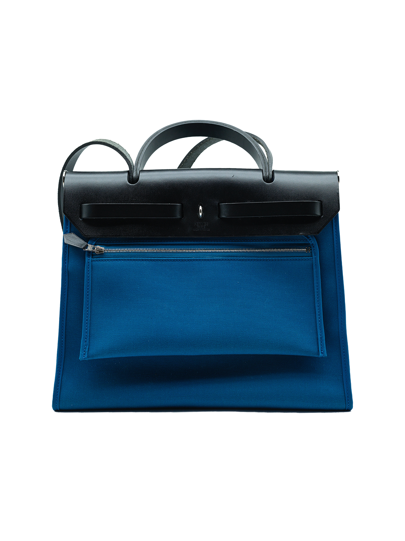 PRE-LOVED HERMÈS HERBAG 31 TOILE BLEU ZANZIBAR GHW