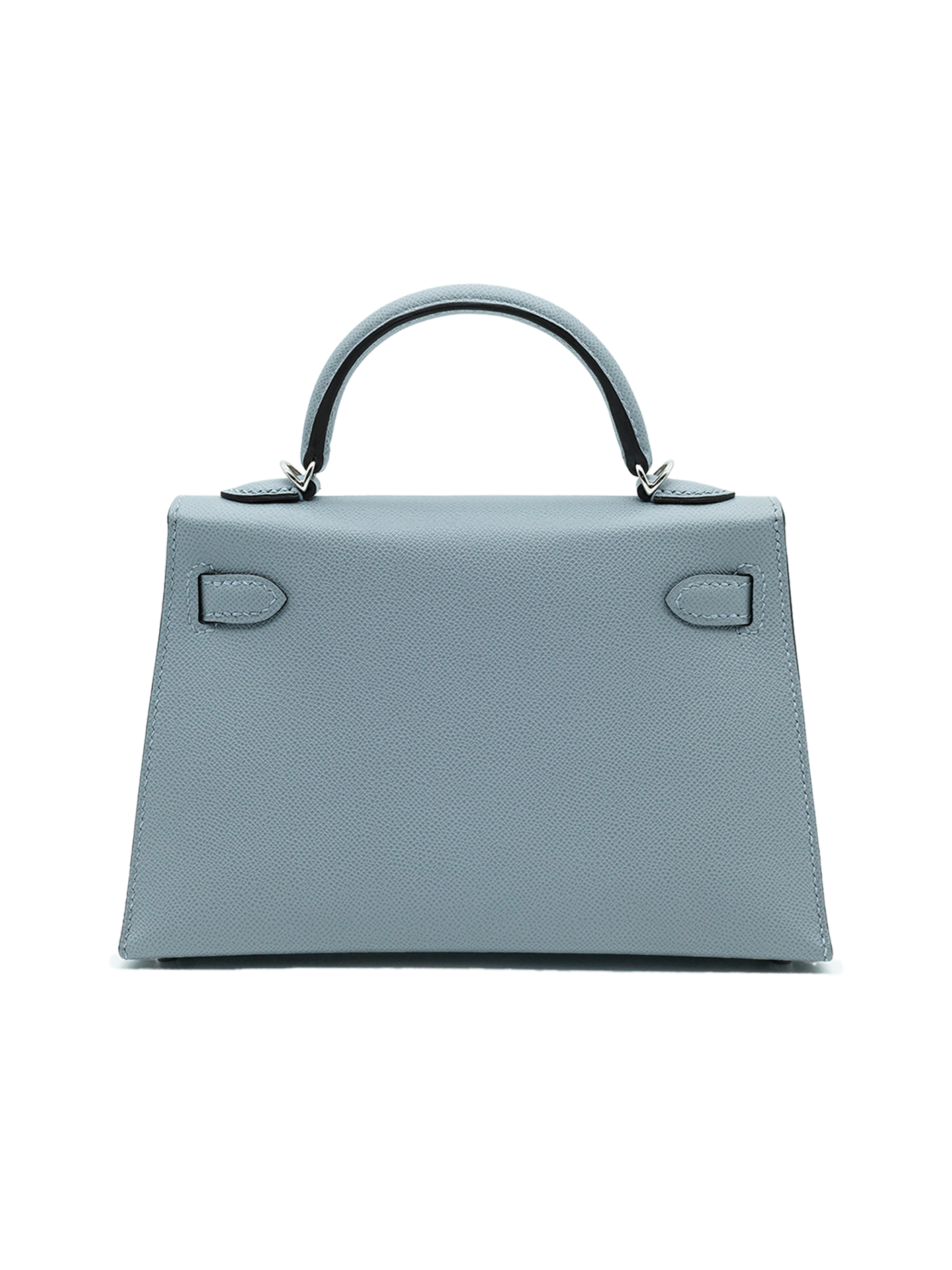 NEW HERMÈS MINI KELLY II MADAME GRIS PANTIN PHW