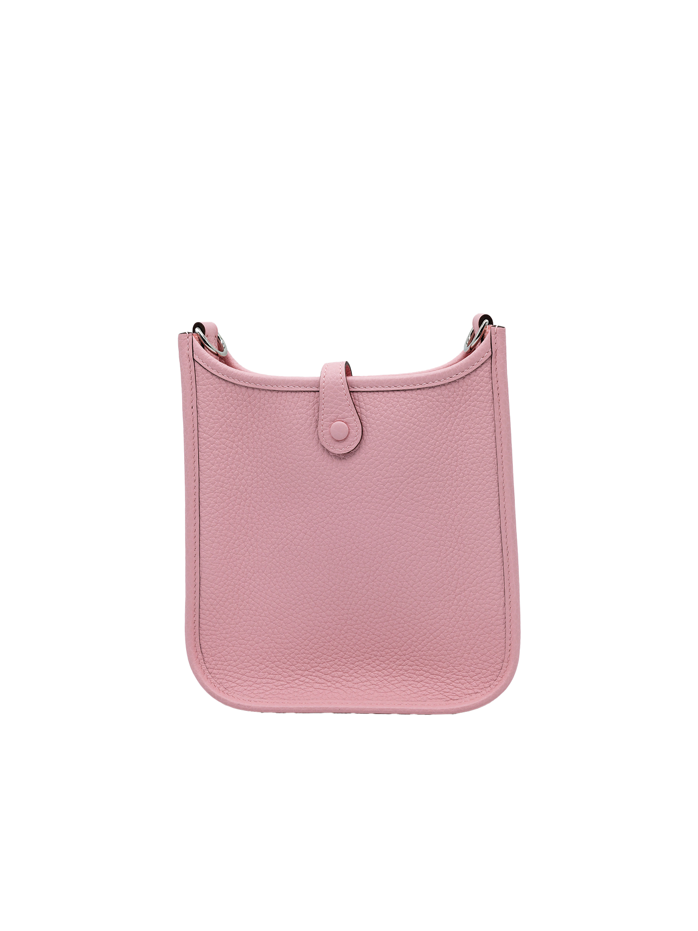 NEW HERMÈS MINI EVELYNE TAURILLON CLEMENCE ROSE SAKURA PHW
