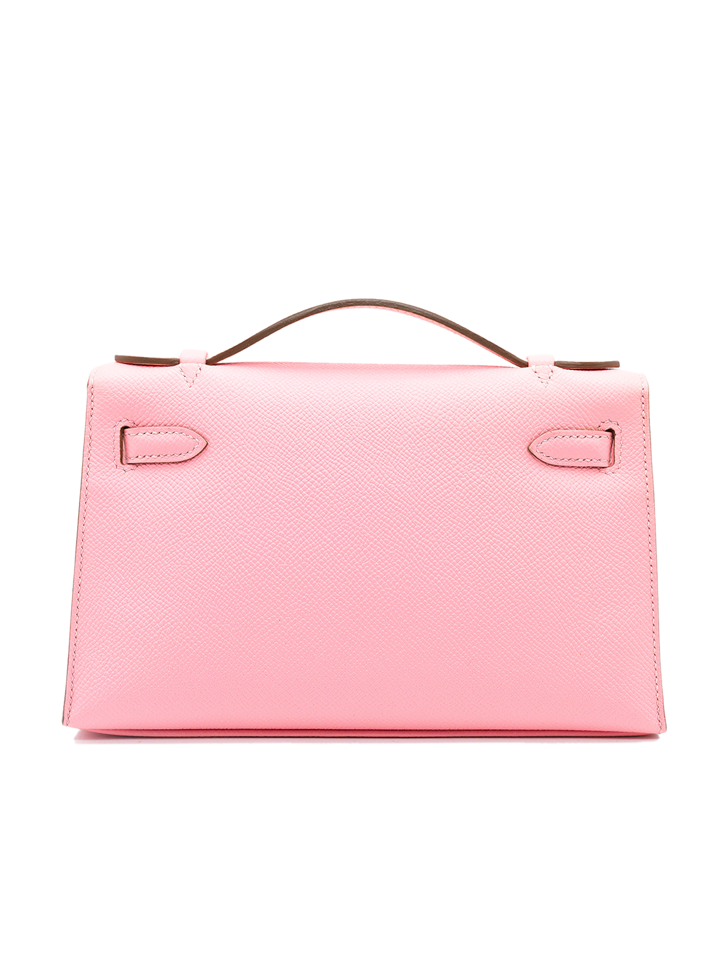 PRE-LOVED HERMÈS KELLY POCHETTE EPSOM ROSE CONFETTI PHW