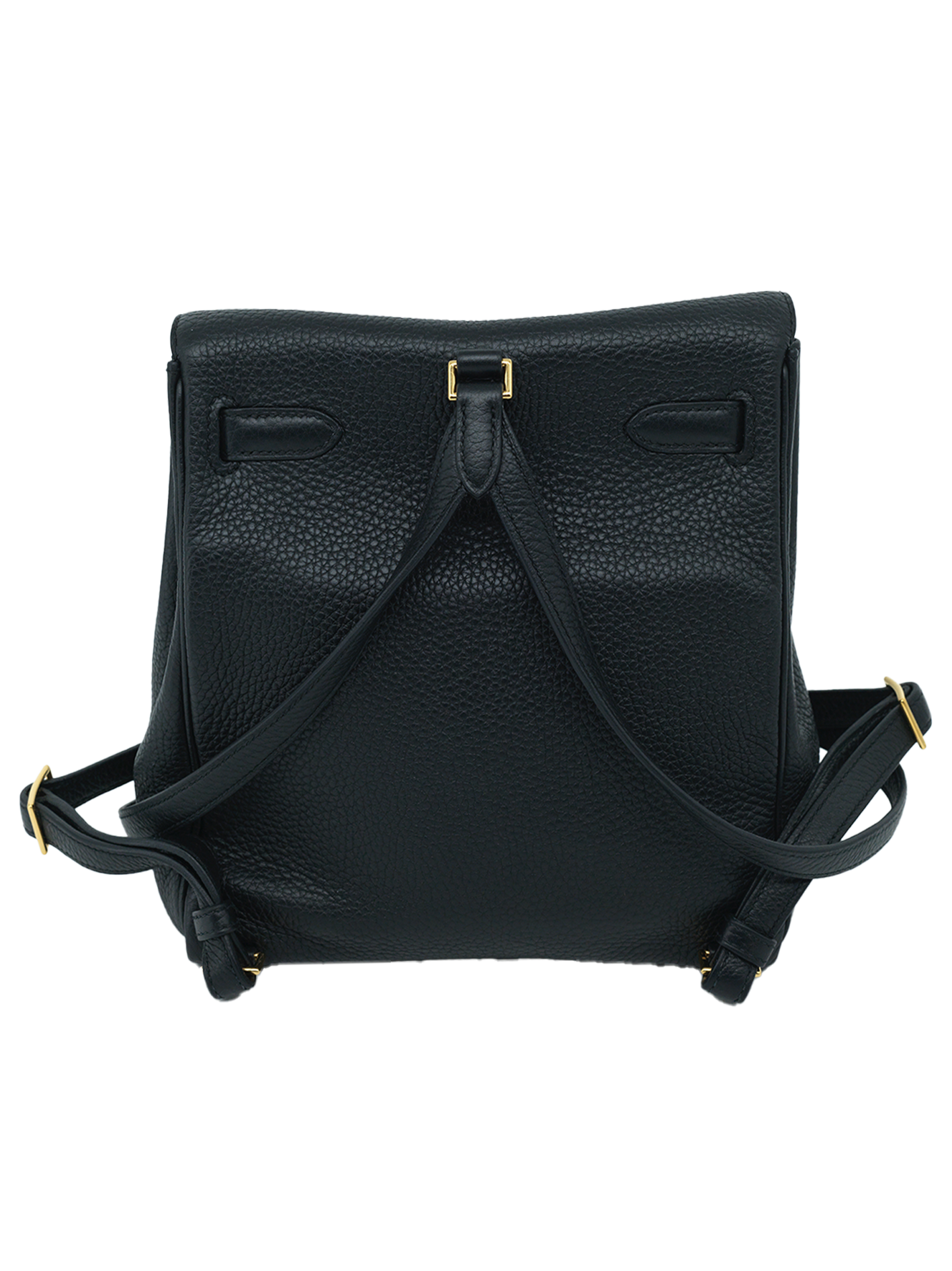 PRE-LOVED HERMÈS KELLY ADO TAURILLON CLEMENCE BLACK GHW