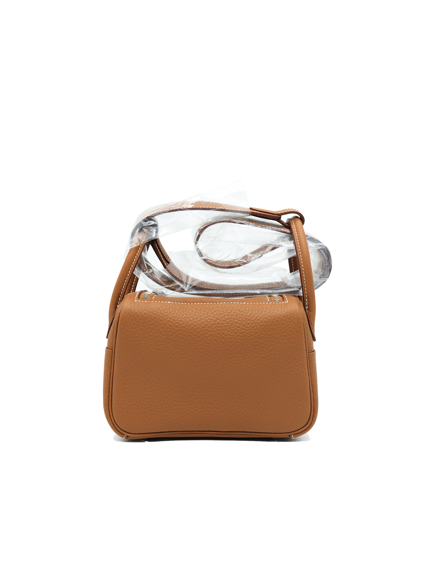 NEW HERMÈS MINI LINDY TAURILLON CLEMENCE GOLD PHW