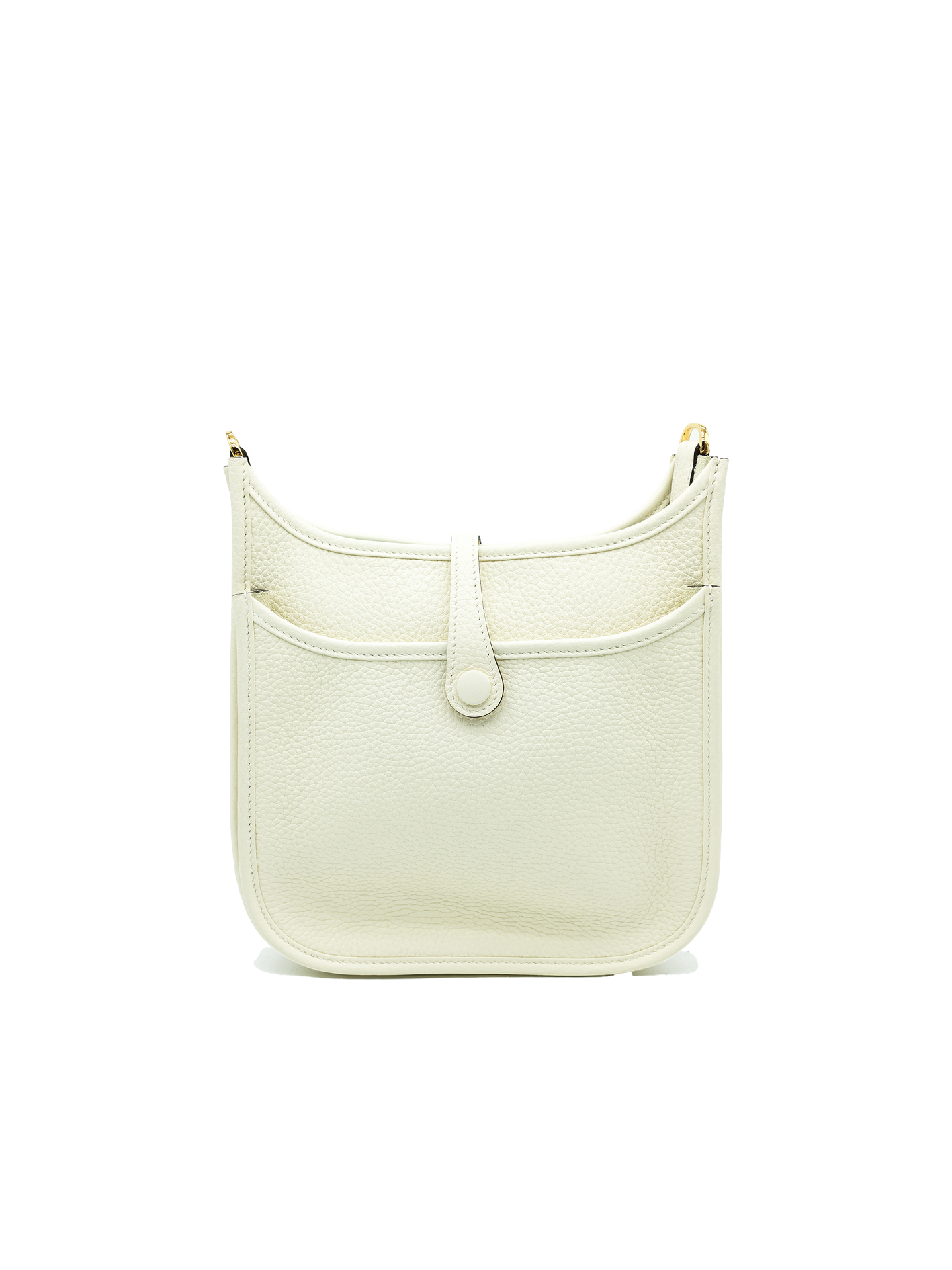 NEW HERMÈS EVELYNE 23 TAURILLON CLEMENCE CREAM GHW