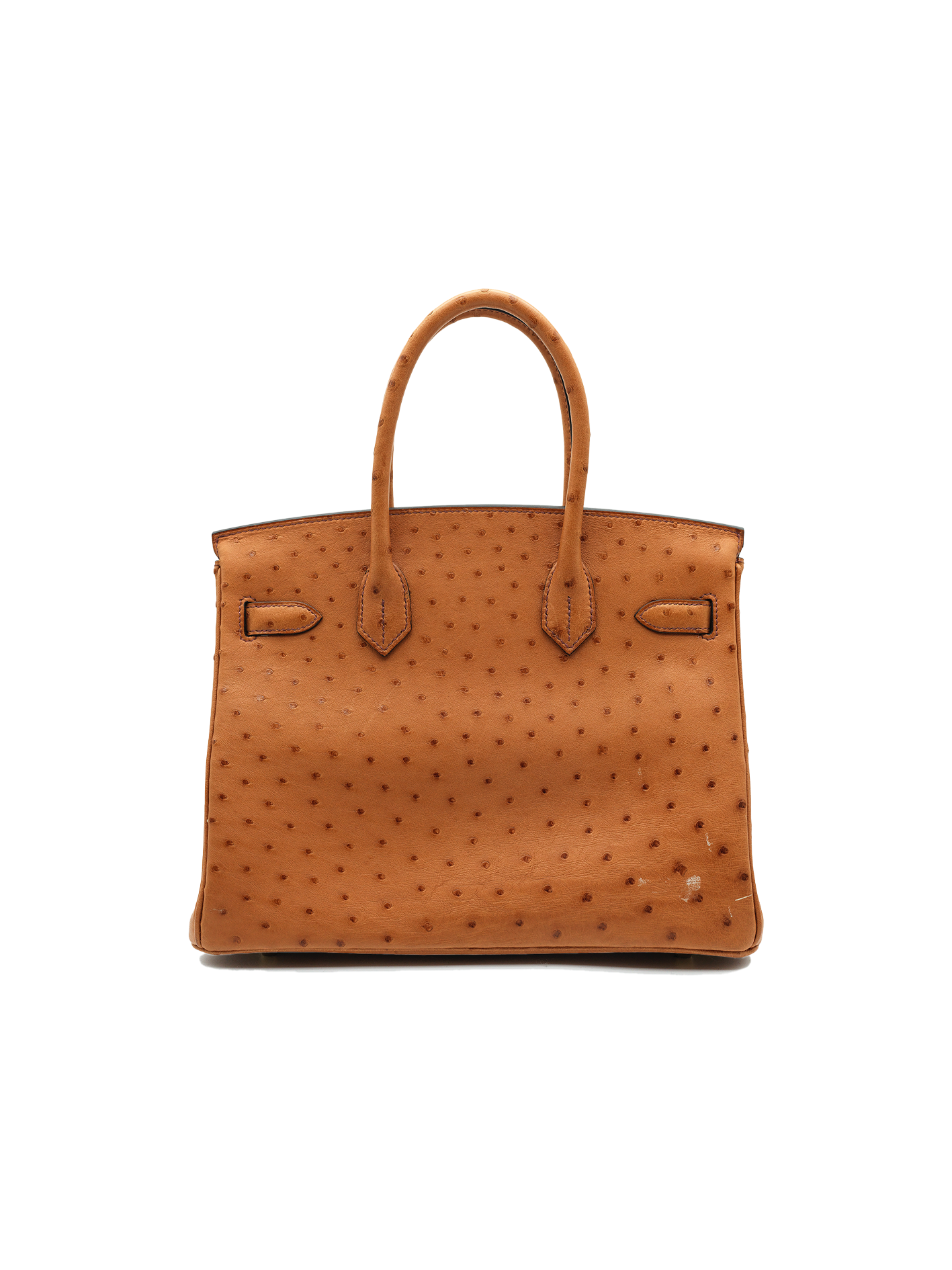 PRE-LOVED HERMÈS BIRKIN 30 OSTRITCH COGNAC GHW