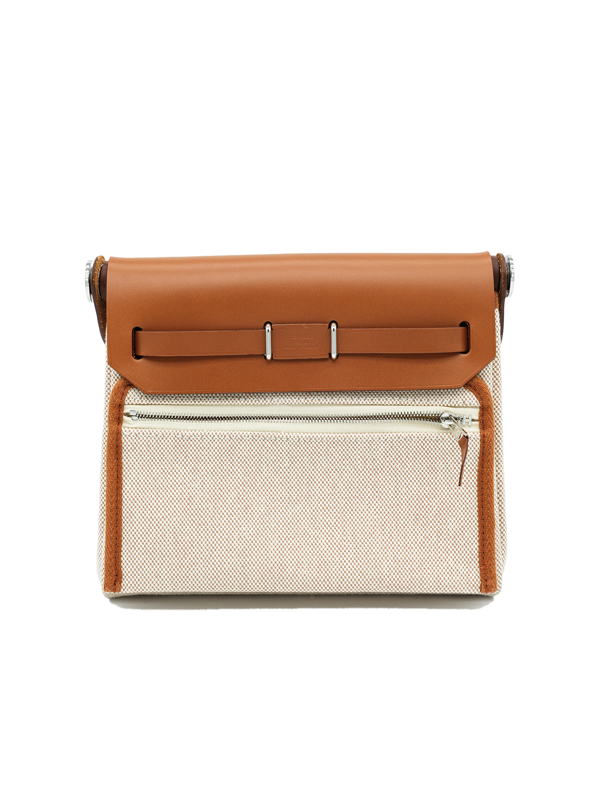 PRE-LOVED HERMÈS MINI HERBAG TOILE/ SWIFT GOLD PHW