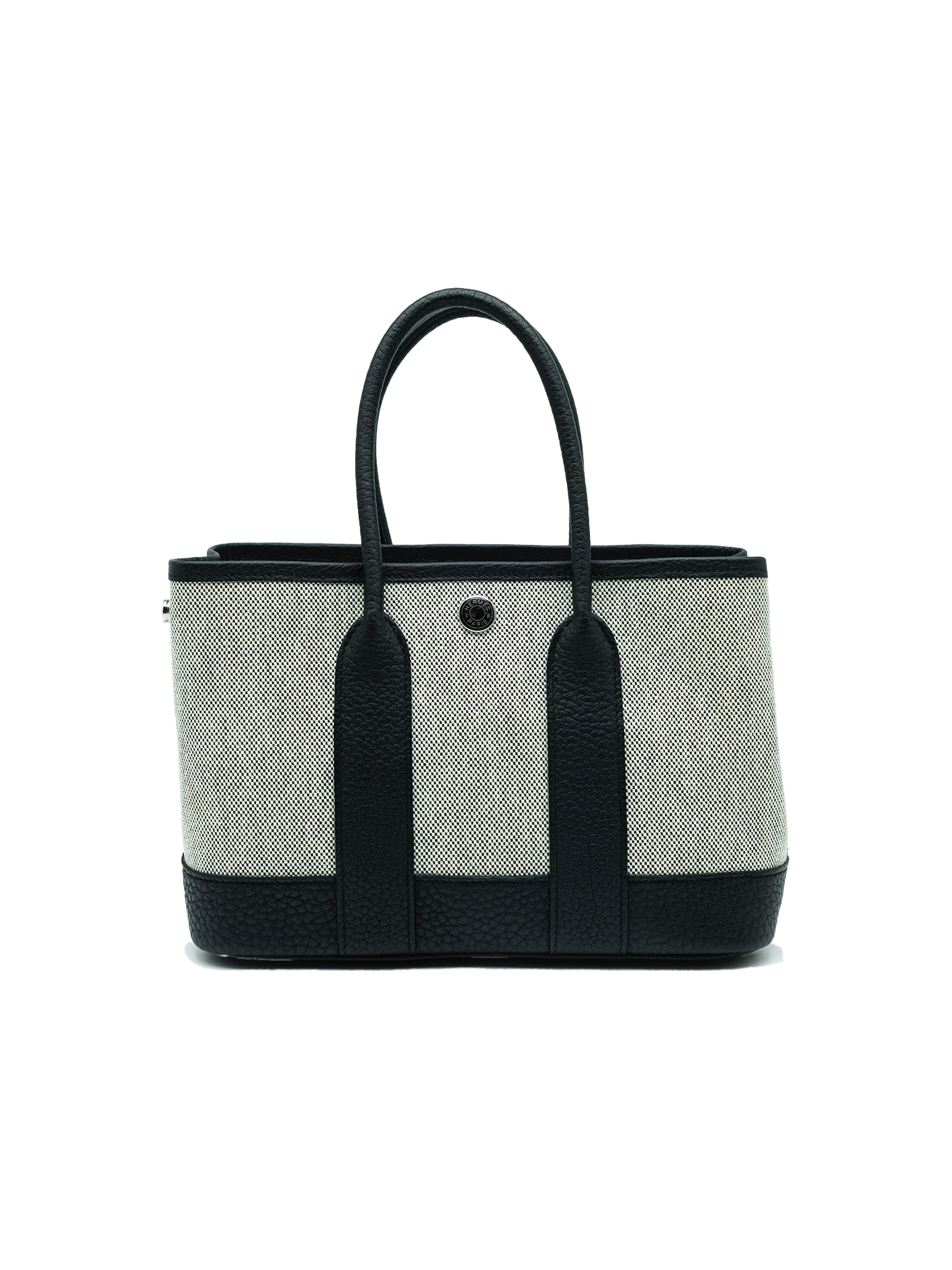 PRE-LOVED HERMÈS MINI GARDEN PARTY TOILE/ NEGONDA BLACK PHW