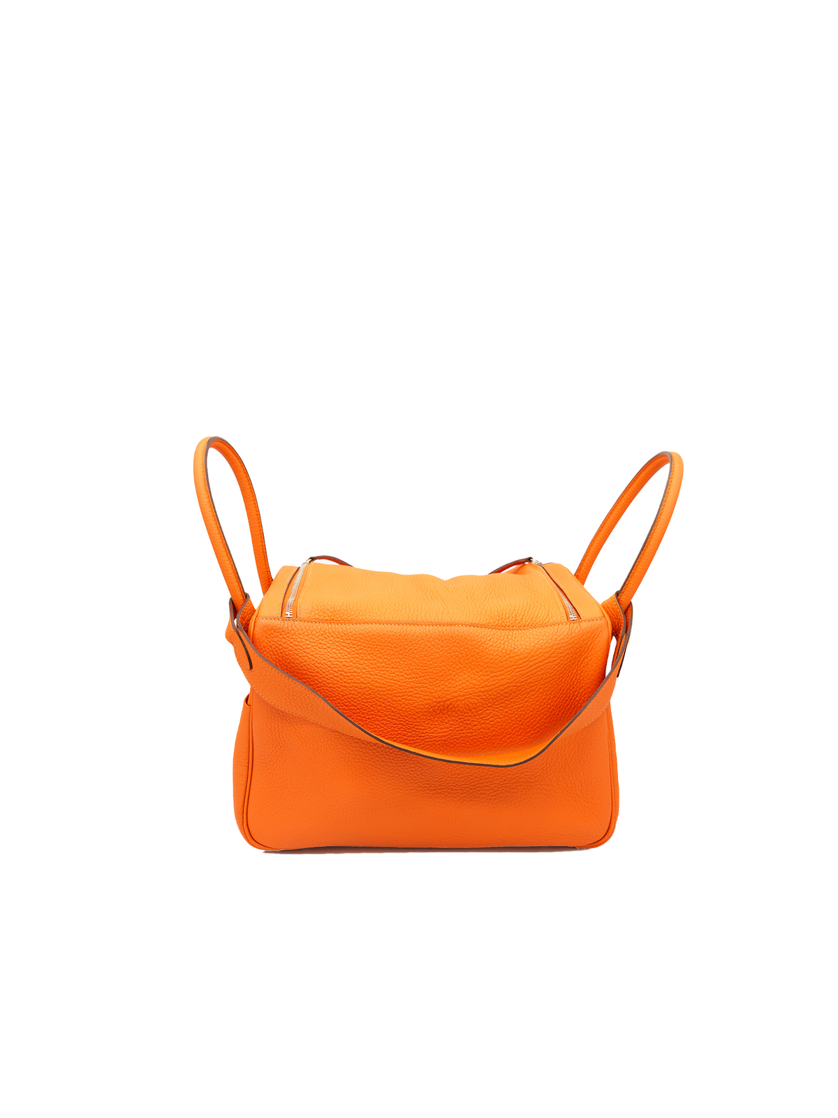 PRE-LOVED HERMÈS LINDY 36 TAURILLON CLEMENCE ORANGE PHW