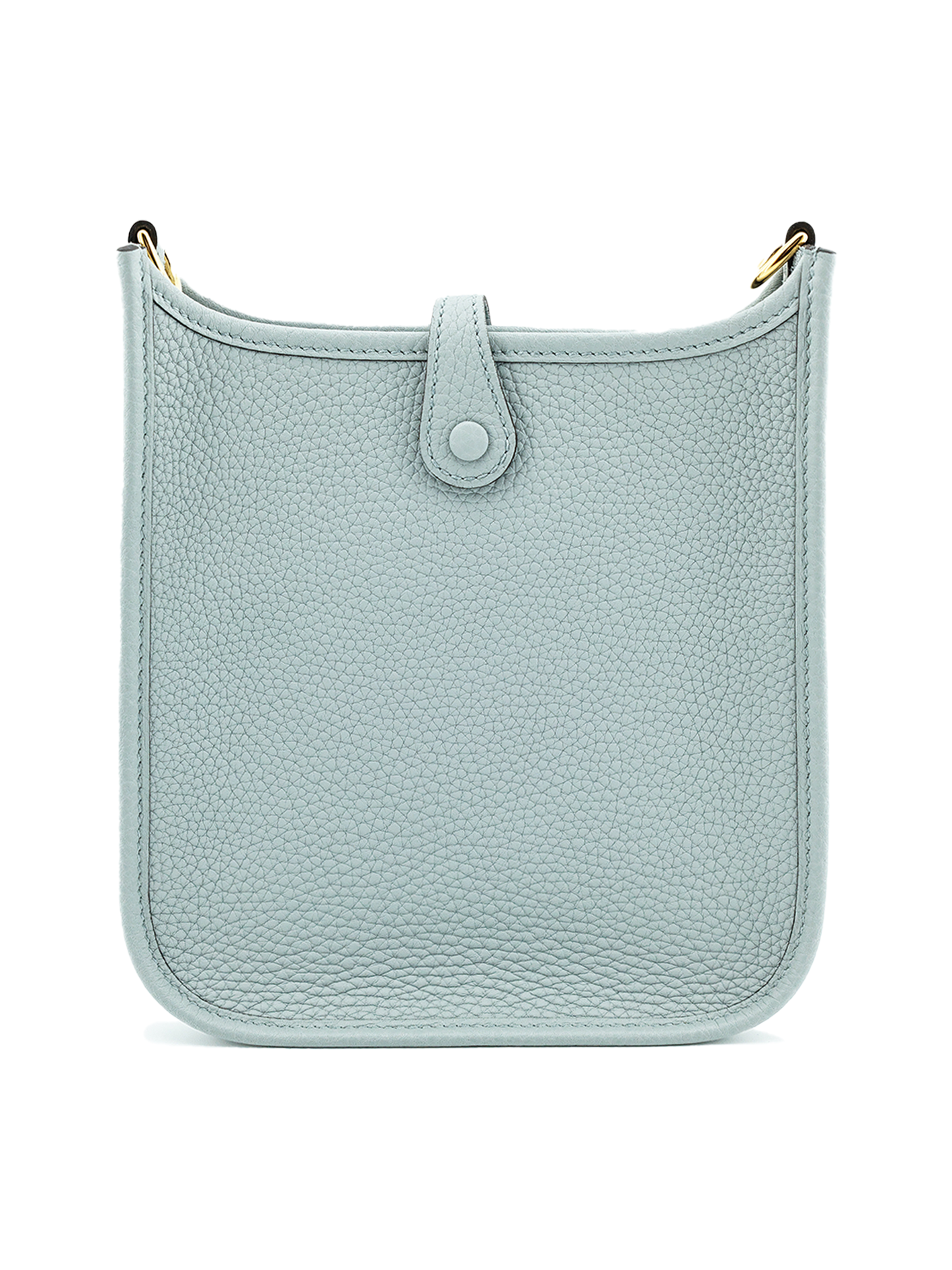 NEW HERMES MINI EVELYNE TAURILLON CLEMENCE GLACIER BLUE GHW