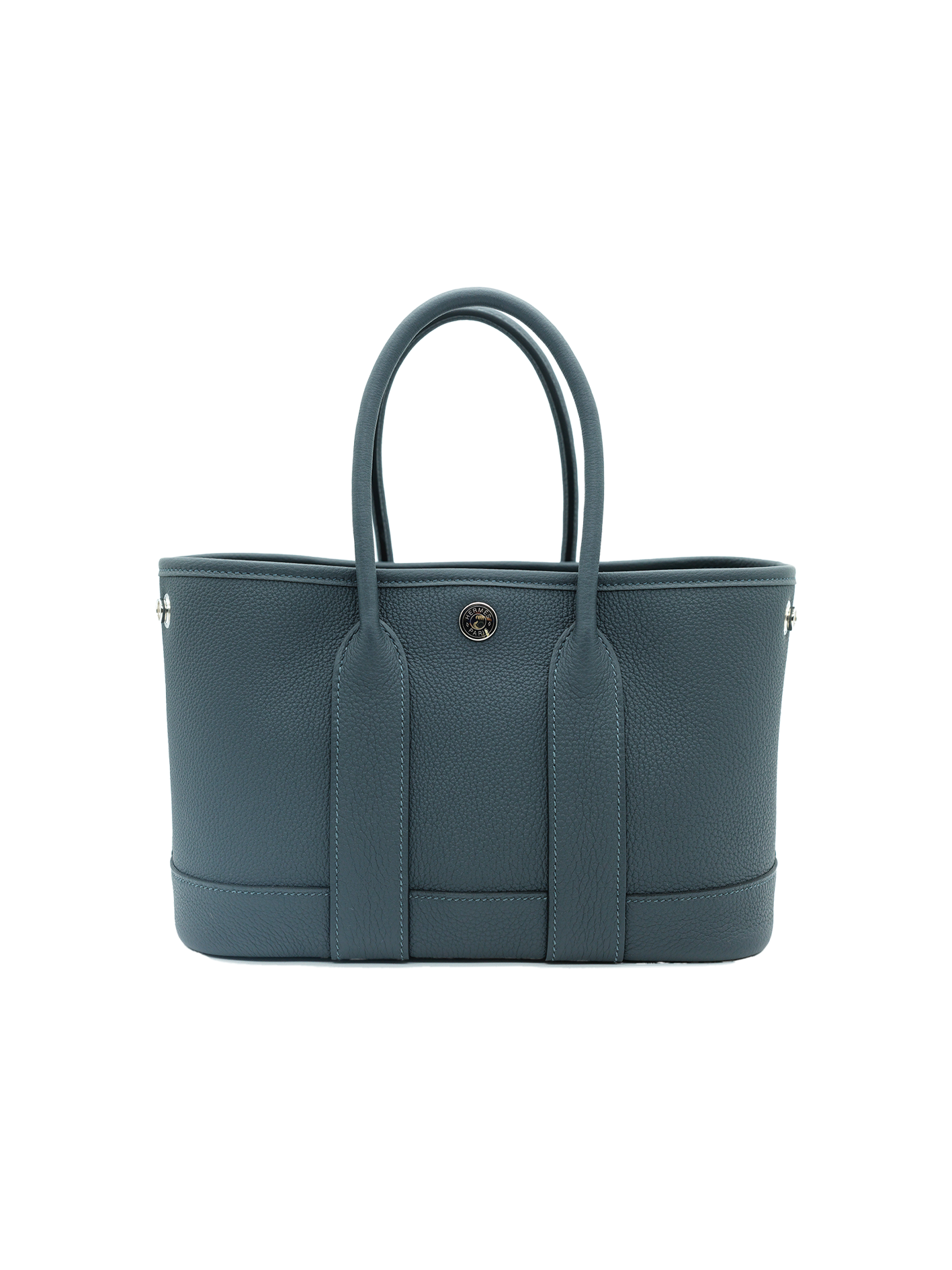NEW HERMÈS MINI GARDEN PARTY TOGO GRIS MISTY PHW
