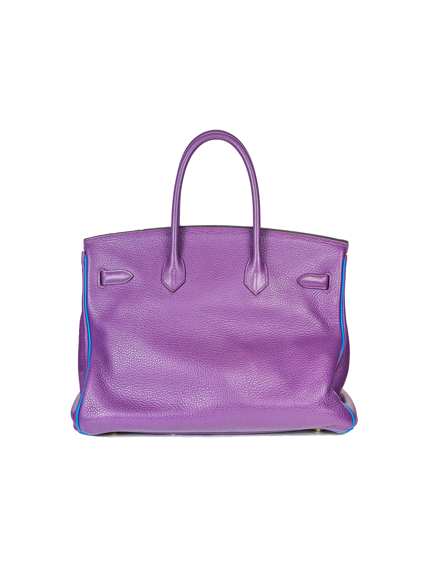 二手爱马仕 BIRKIN 35 TOGO ANEMONE/ BEU ELECTRIC GHW