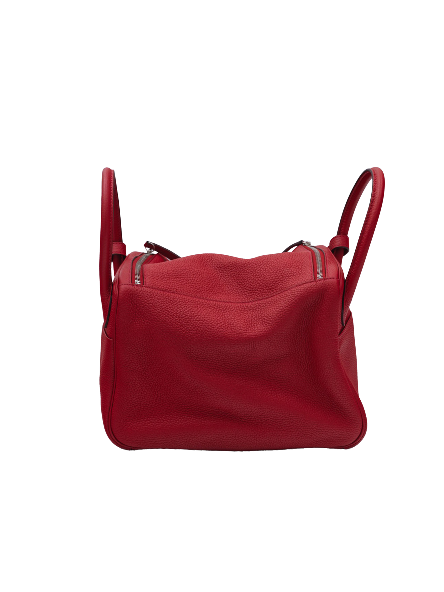 二手爱马仕 LINDY 30 TAURILLON CLEMENCE ROUGE CASAQUE PHW